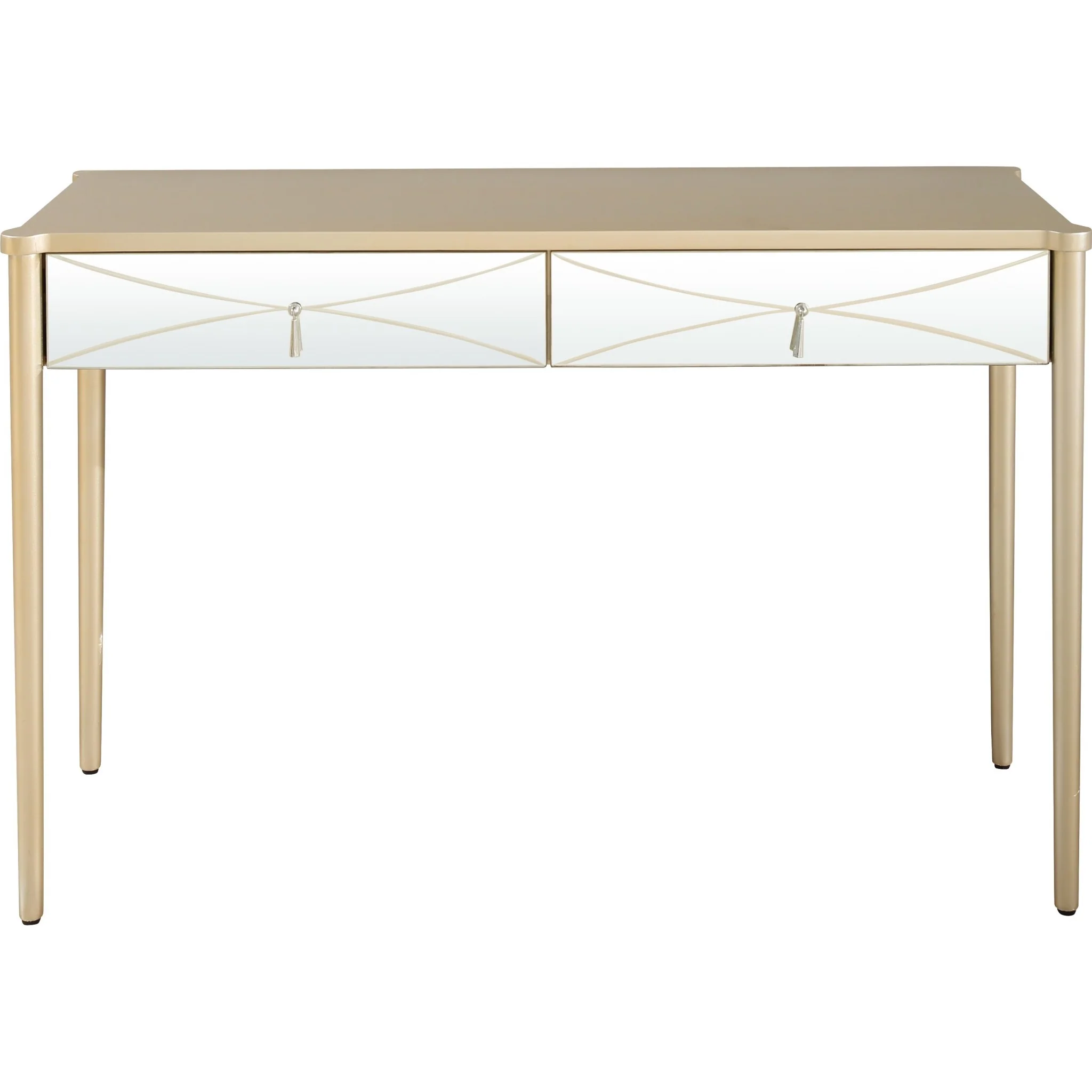 Champagne Finish Mirror and Console Table By Homeroots - 396817 - Image 7