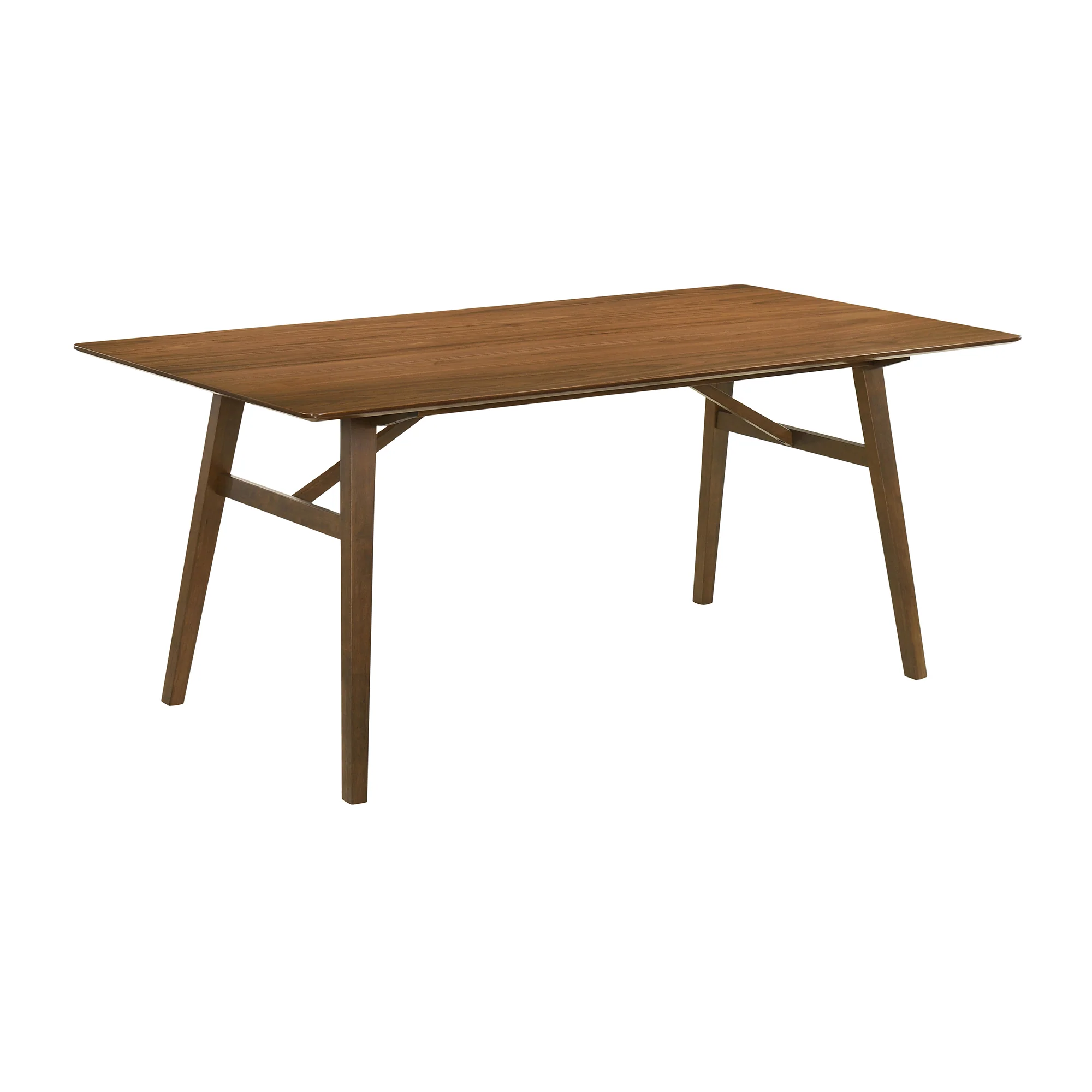Channell 5 Piece Walnut Wood Dining Table Set with Charcoal Fabric By Armen Living - Image 5