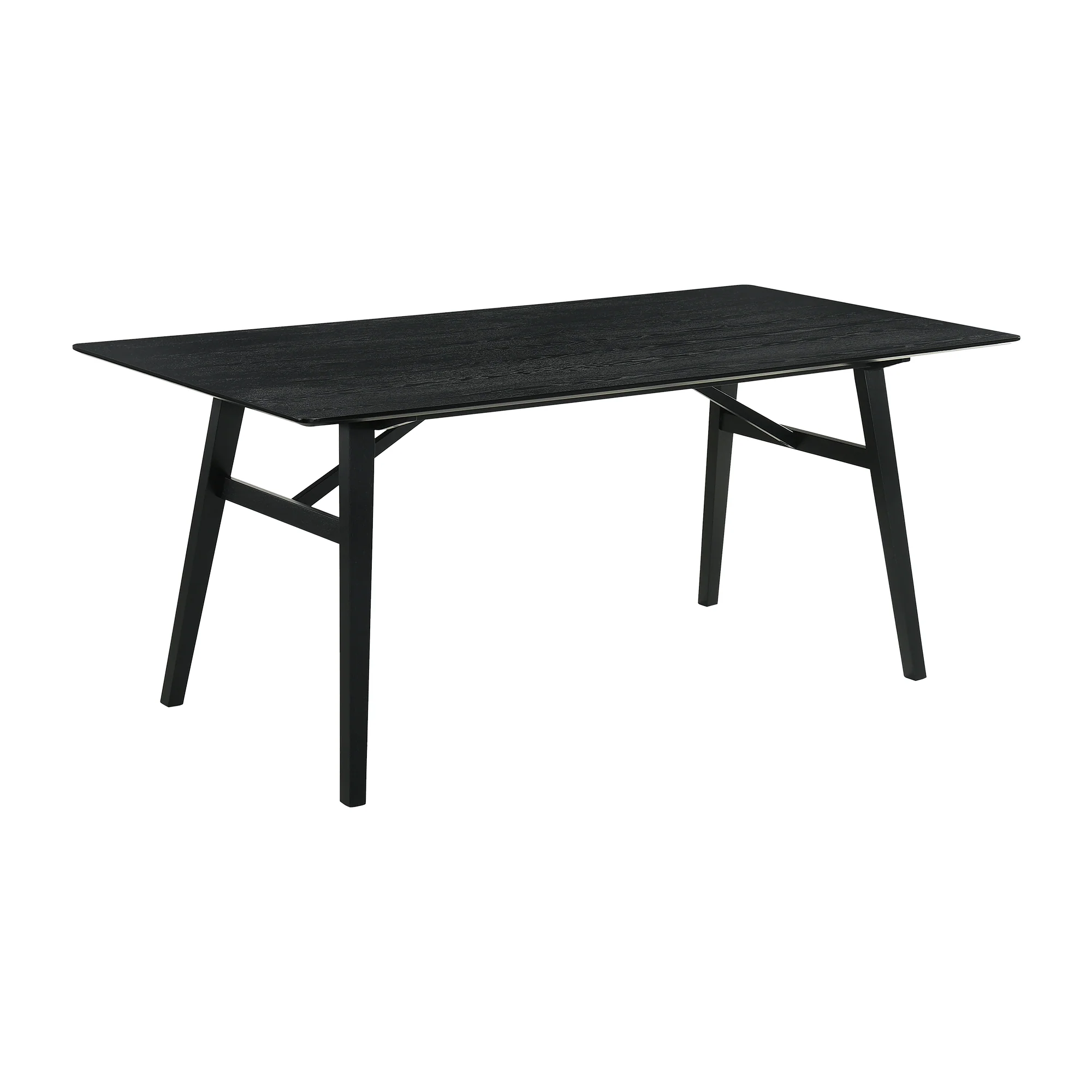 Channell Wood Dining Table in Black Finish By Armen Living - Image 3