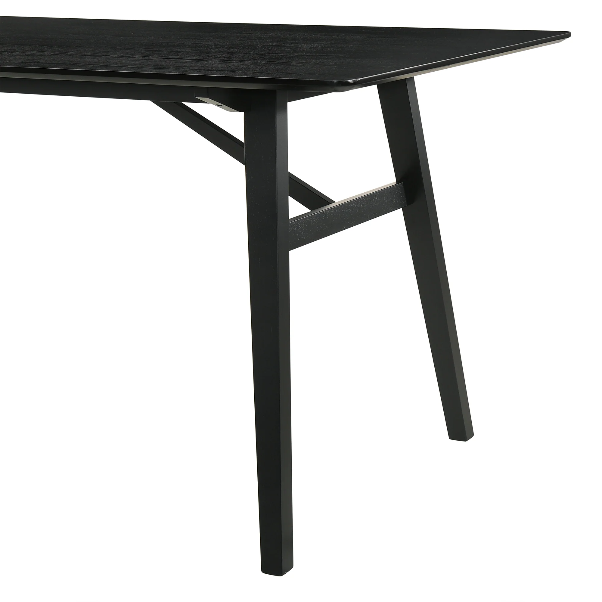 Channell Wood Dining Table in Black Finish By Armen Living - Image 6