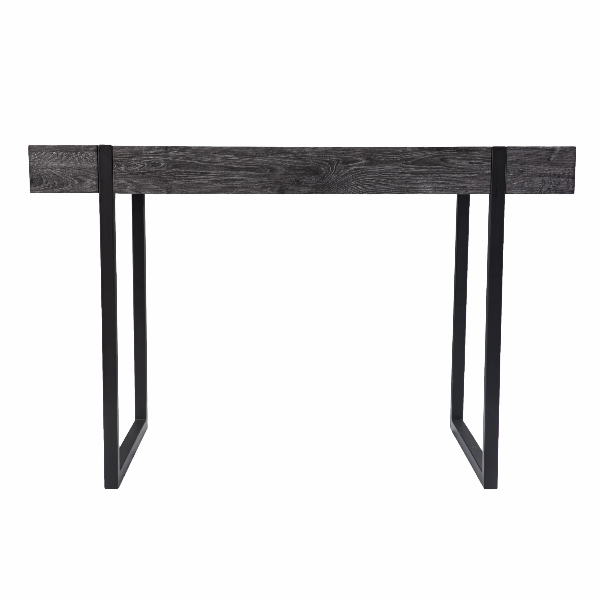 Charcoal Black Small Space Desk By Homeroots - Image 3