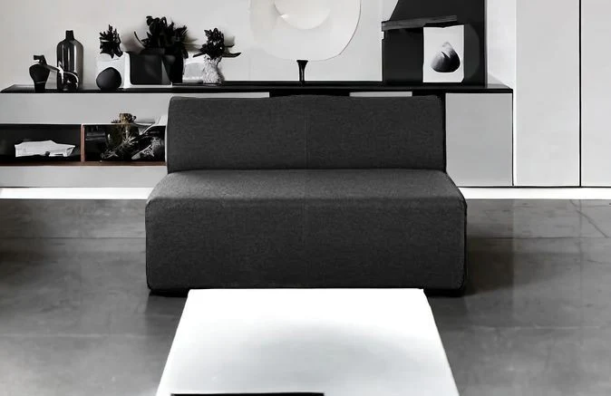 Charcoal Loveseat By Homeroots - Image 2