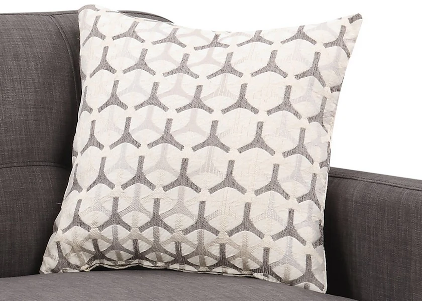 Charcoal Mid-Century Polyester Fabric Love Seat By Homeroots - Image 5