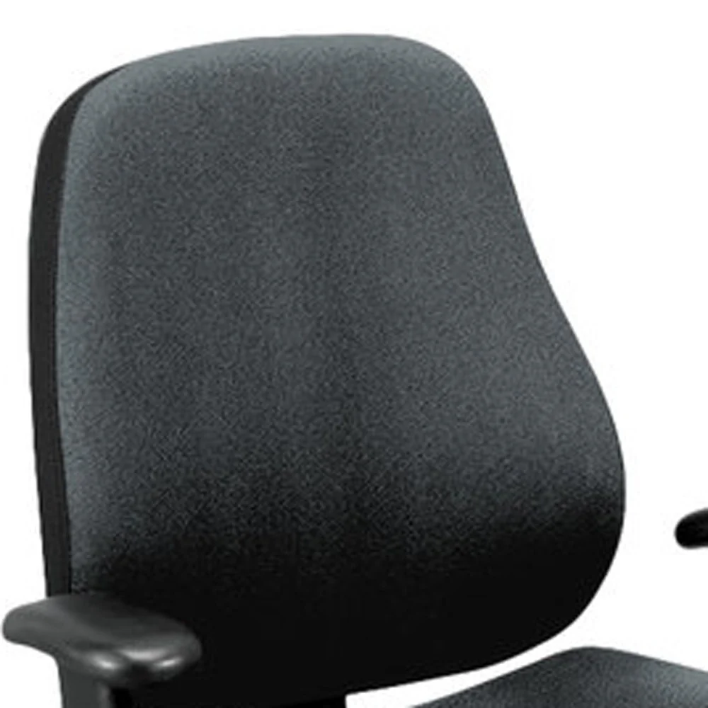 Charcoal Tilt Tension Control Fabric Chair By Homeroots - Image 3