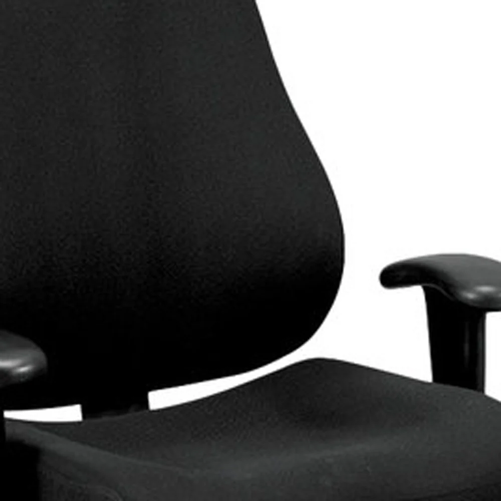 Charcoal Tilt Tension Control Fabric Chair By Homeroots - Image 8