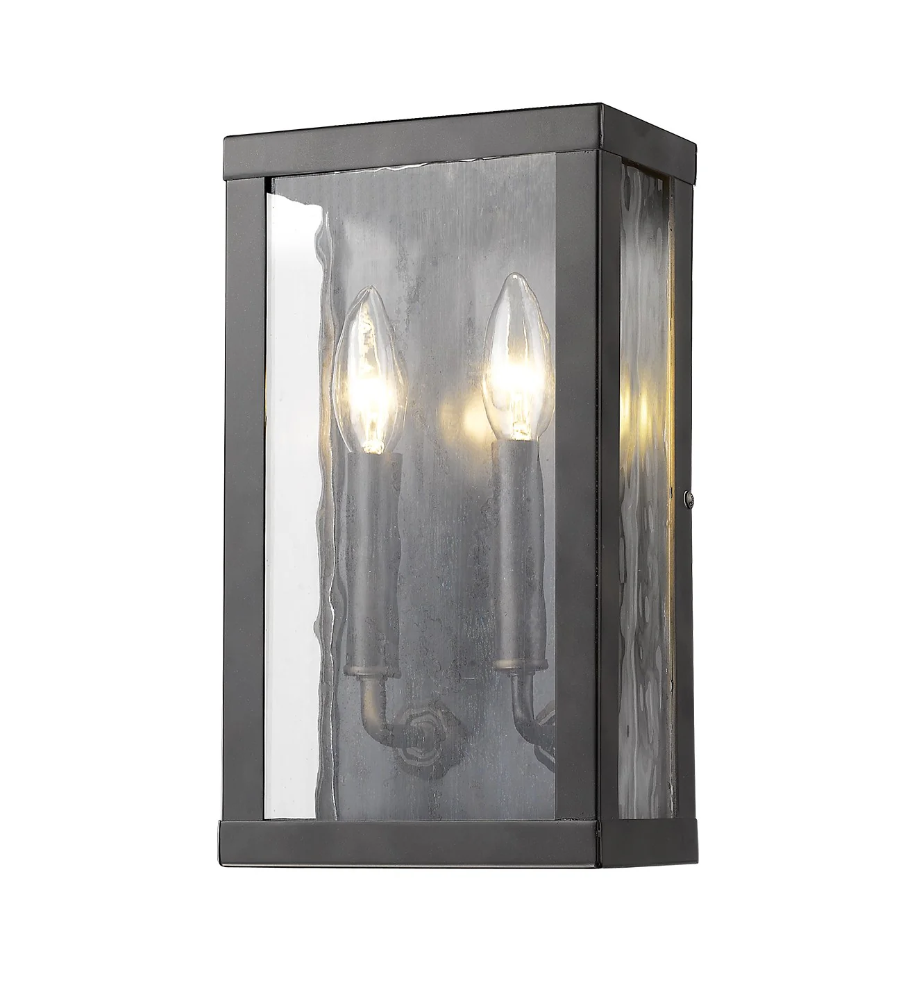 Charleston 2-Light Oil-Rubbed Bronze Shadowbox Wall Light (Small) By Homeroots - Image 2