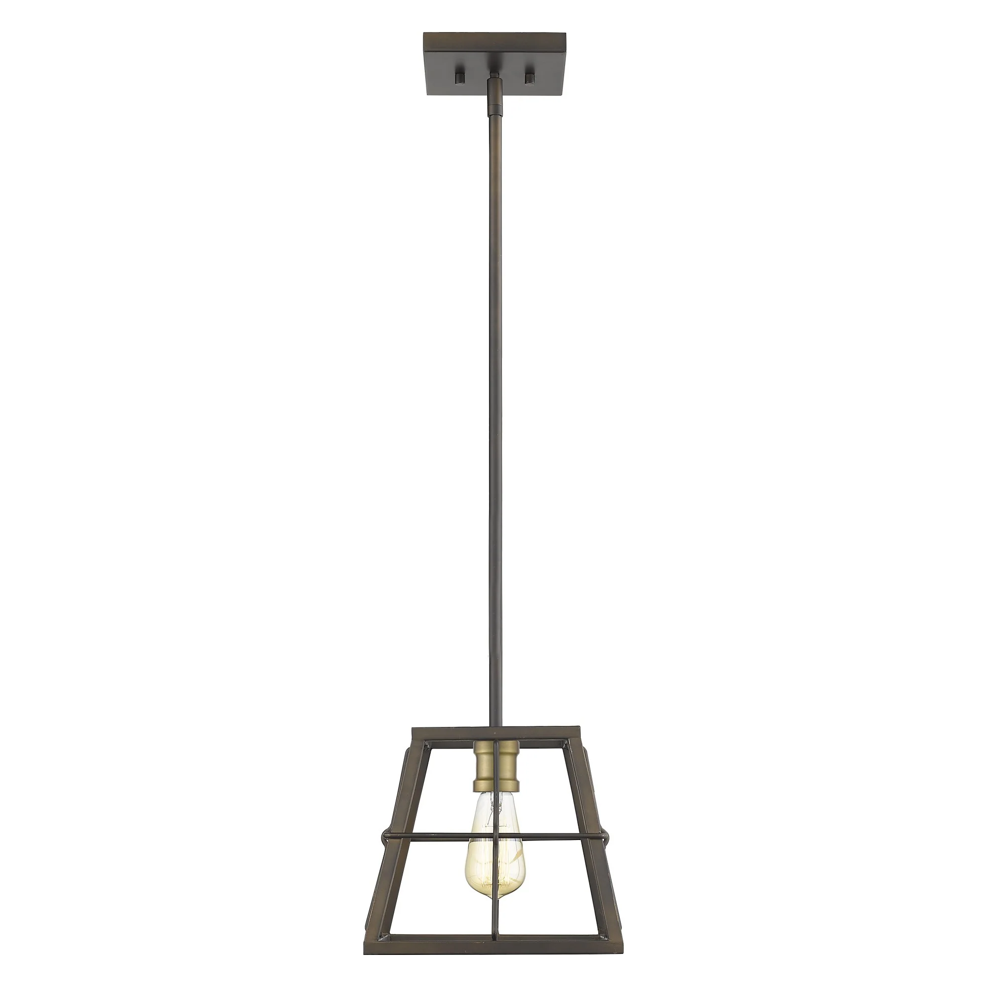 Charley 1-Light Oil-Rubbed Bronze Mini-Pendant By Homeroots - Image 2