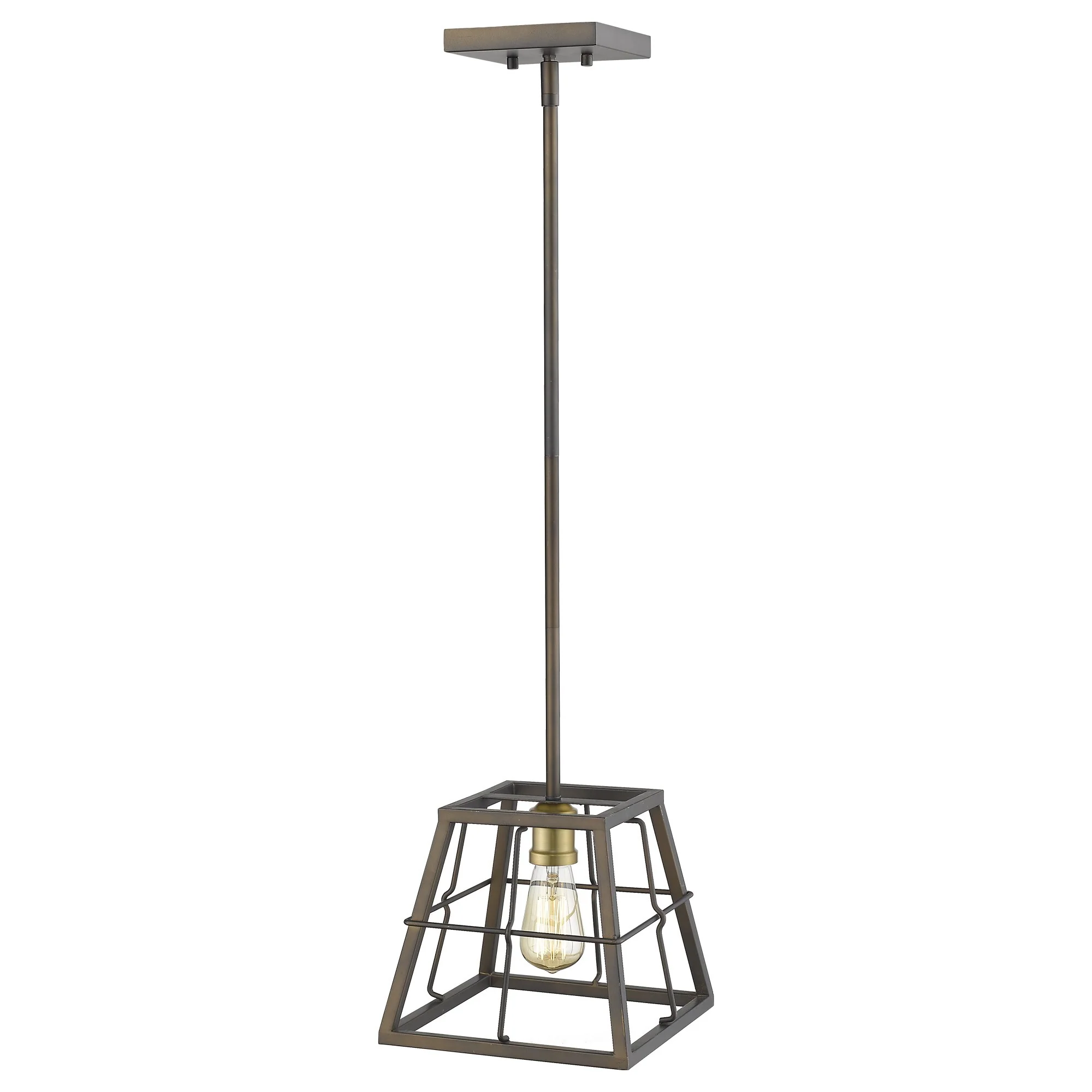 Charley 1-Light Oil-Rubbed Bronze Mini-Pendant By Homeroots - Image 3