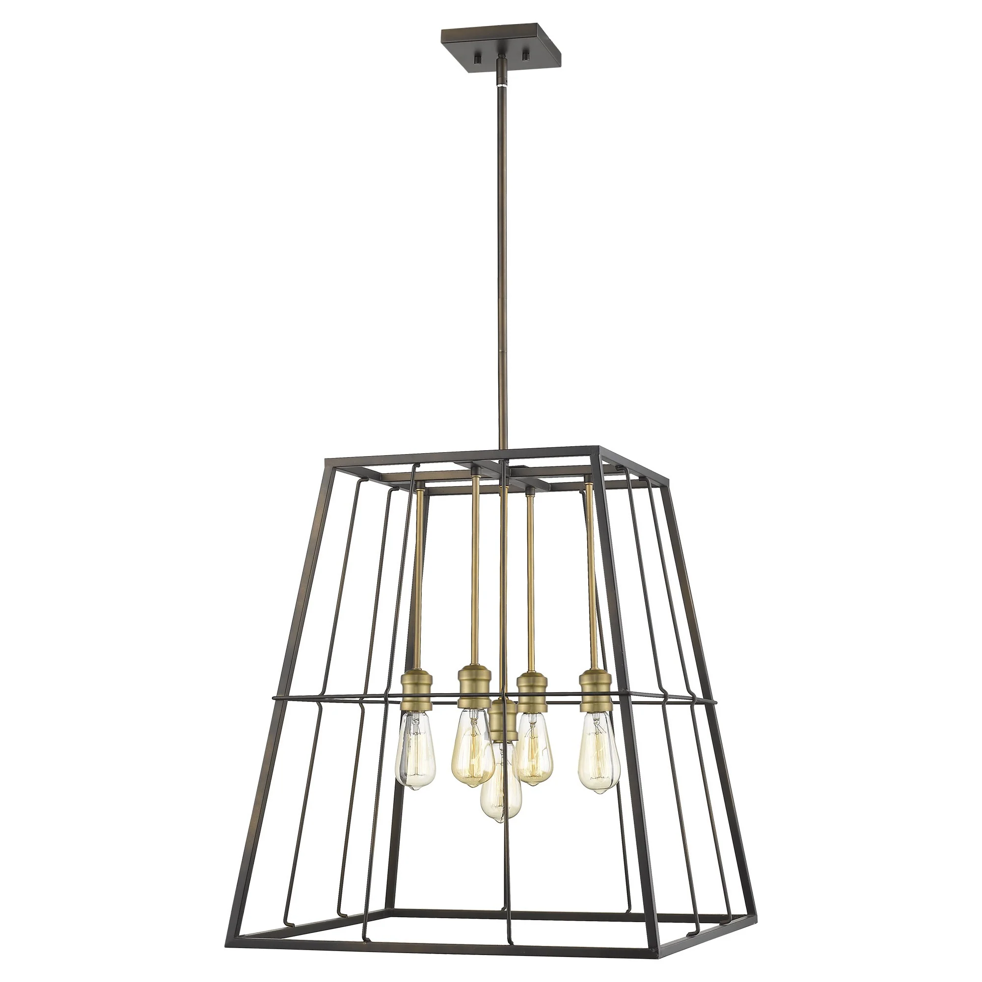 Charley 5-Light Oil-Rubbed Bronze Pendant By Homeroots - Image 2