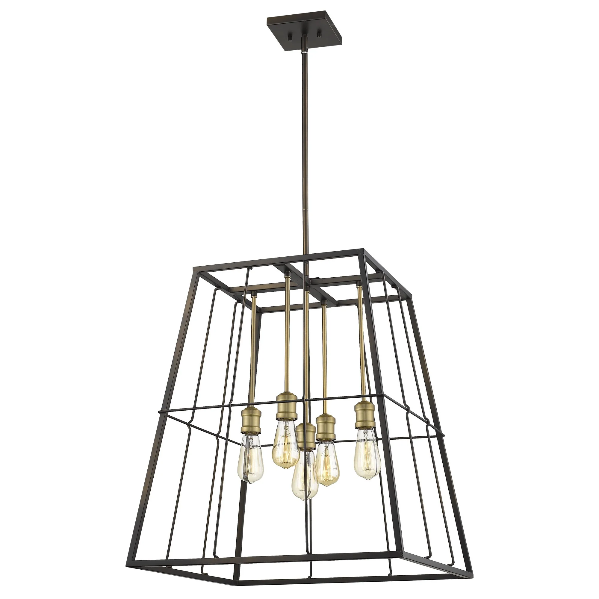 Charley 5-Light Oil-Rubbed Bronze Pendant By Homeroots - Image 5