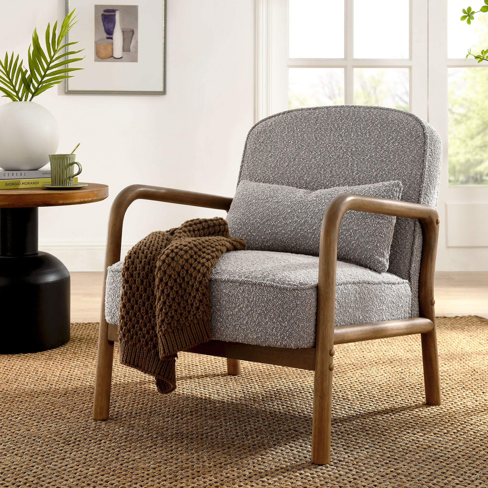 Charlie Boucle Upholstered Armchair by Modway - Image 18