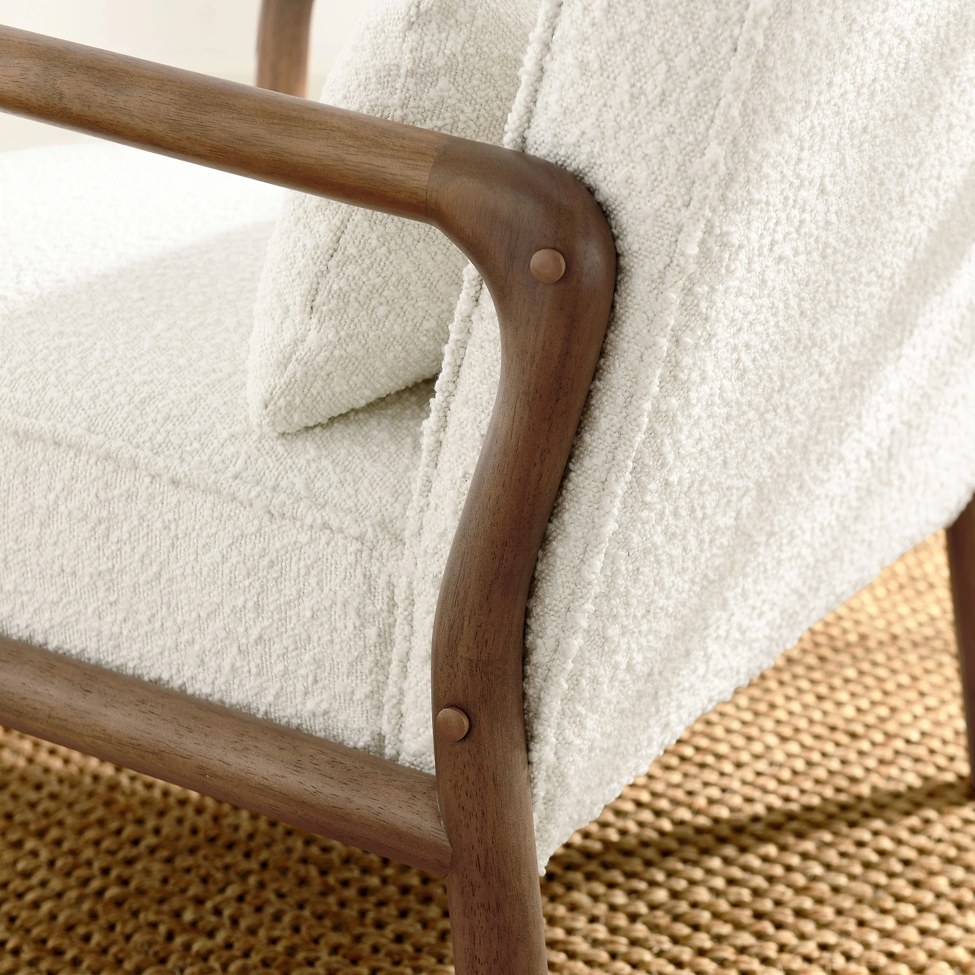 Charlie Boucle Upholstered Armchair by Modway - Image 7