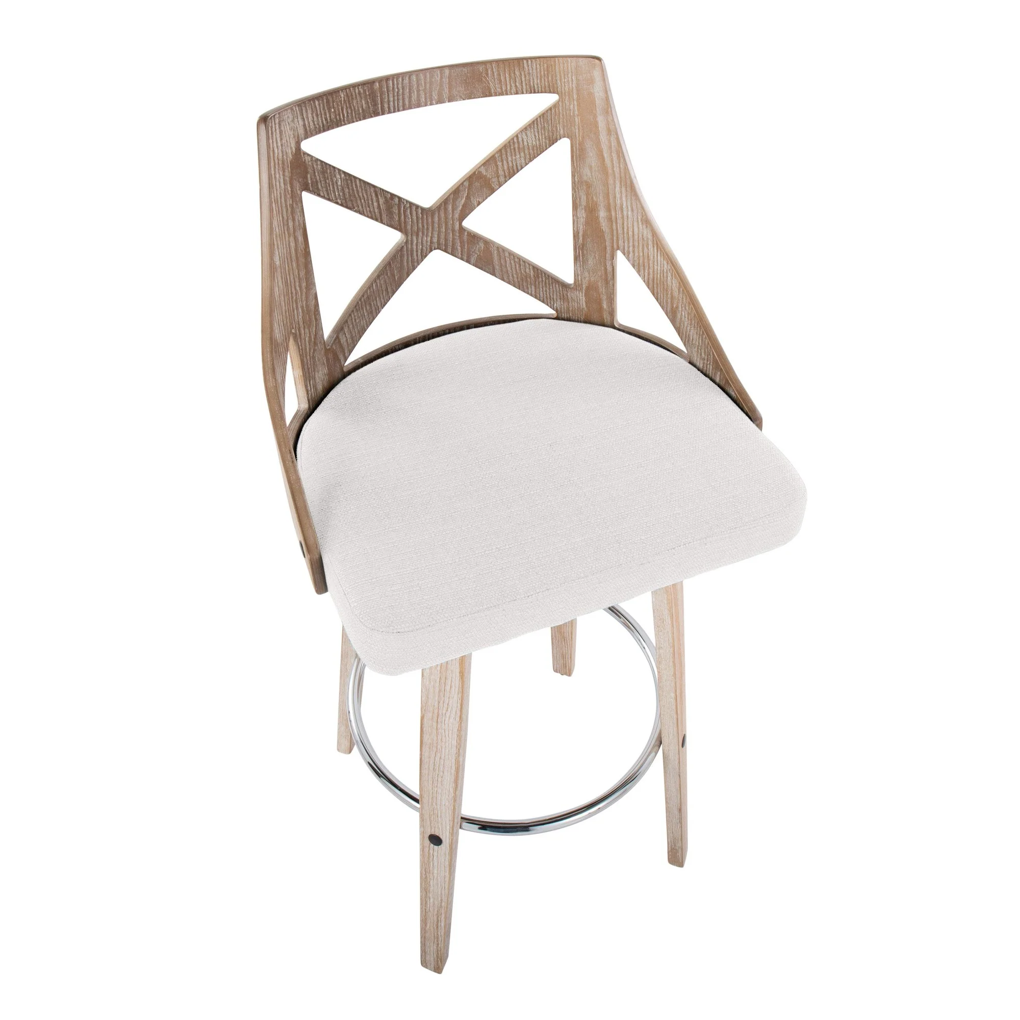 Charlotte 30" Fixed-Height Barstool - Set of 2 Blue By LumiSource - Image 12