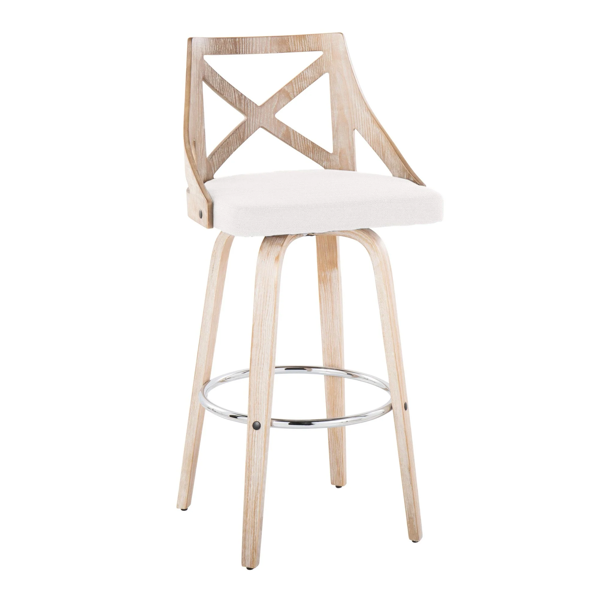 Charlotte 30" Fixed-Height Barstool - Set of 2 Blue By LumiSource - Image 15