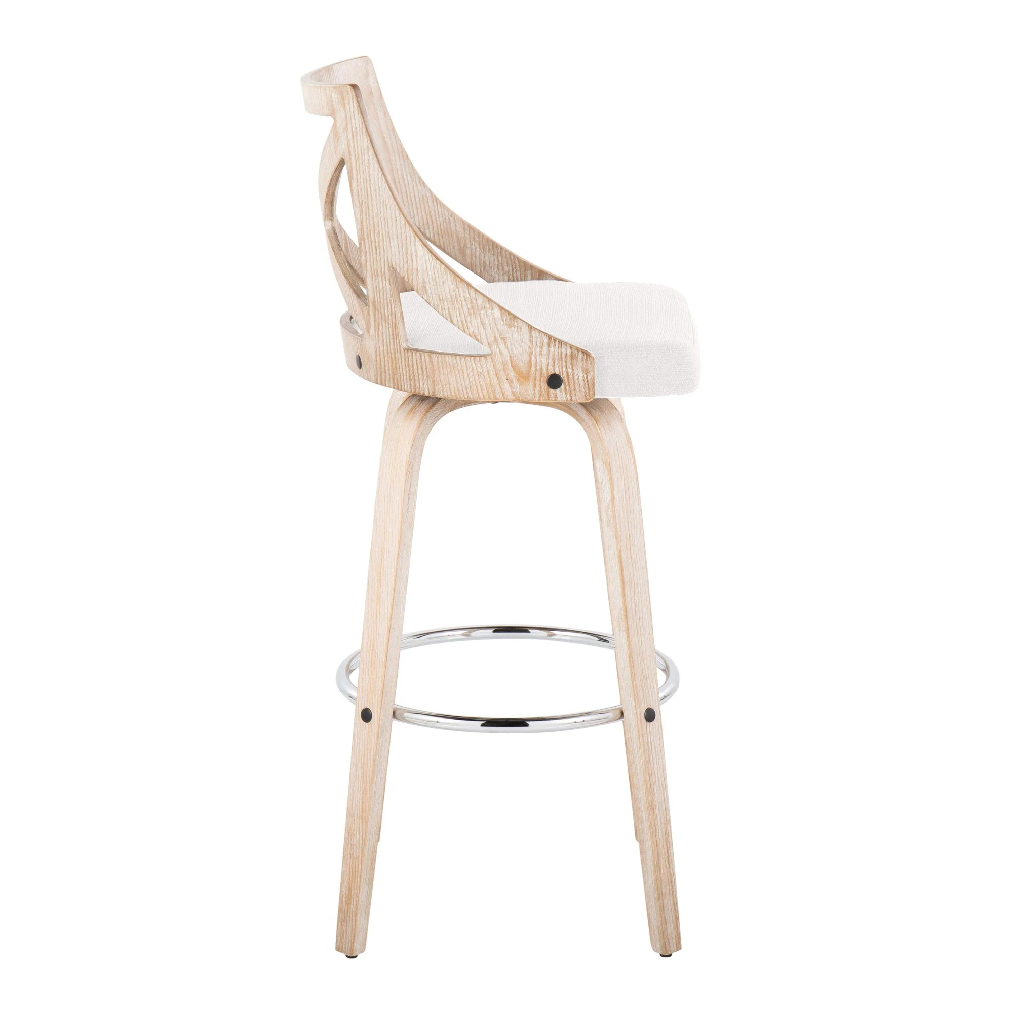 Charlotte 30" Fixed-Height Barstool - Set of 2 Blue By LumiSource - Image 16