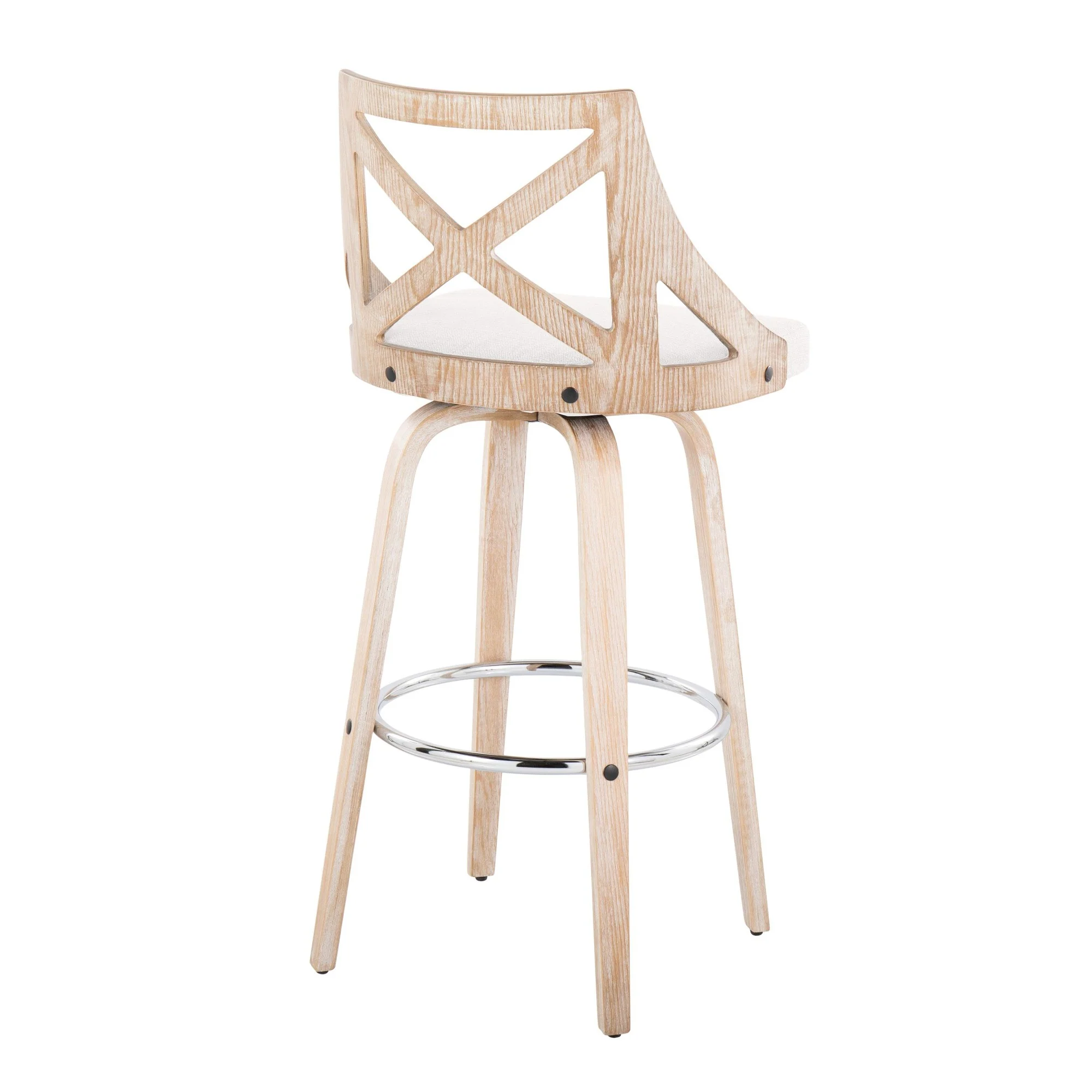 Charlotte 30" Fixed-Height Barstool - Set of 2 Blue By LumiSource - Image 17
