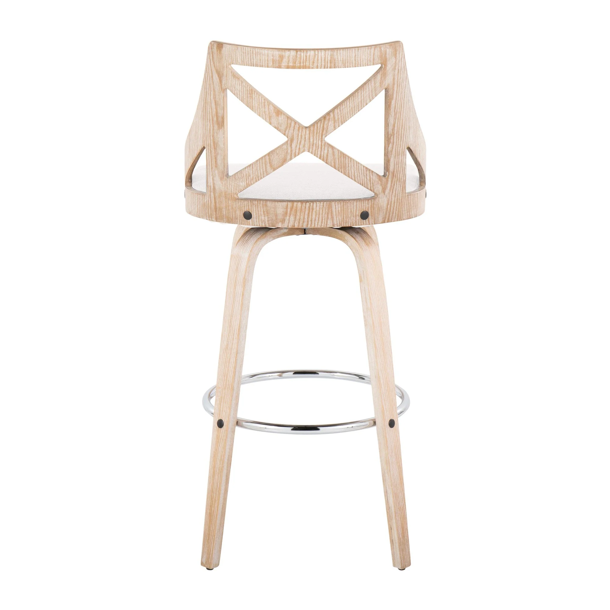 Charlotte 30" Fixed-Height Barstool - Set of 2 Blue By LumiSource - Image 18