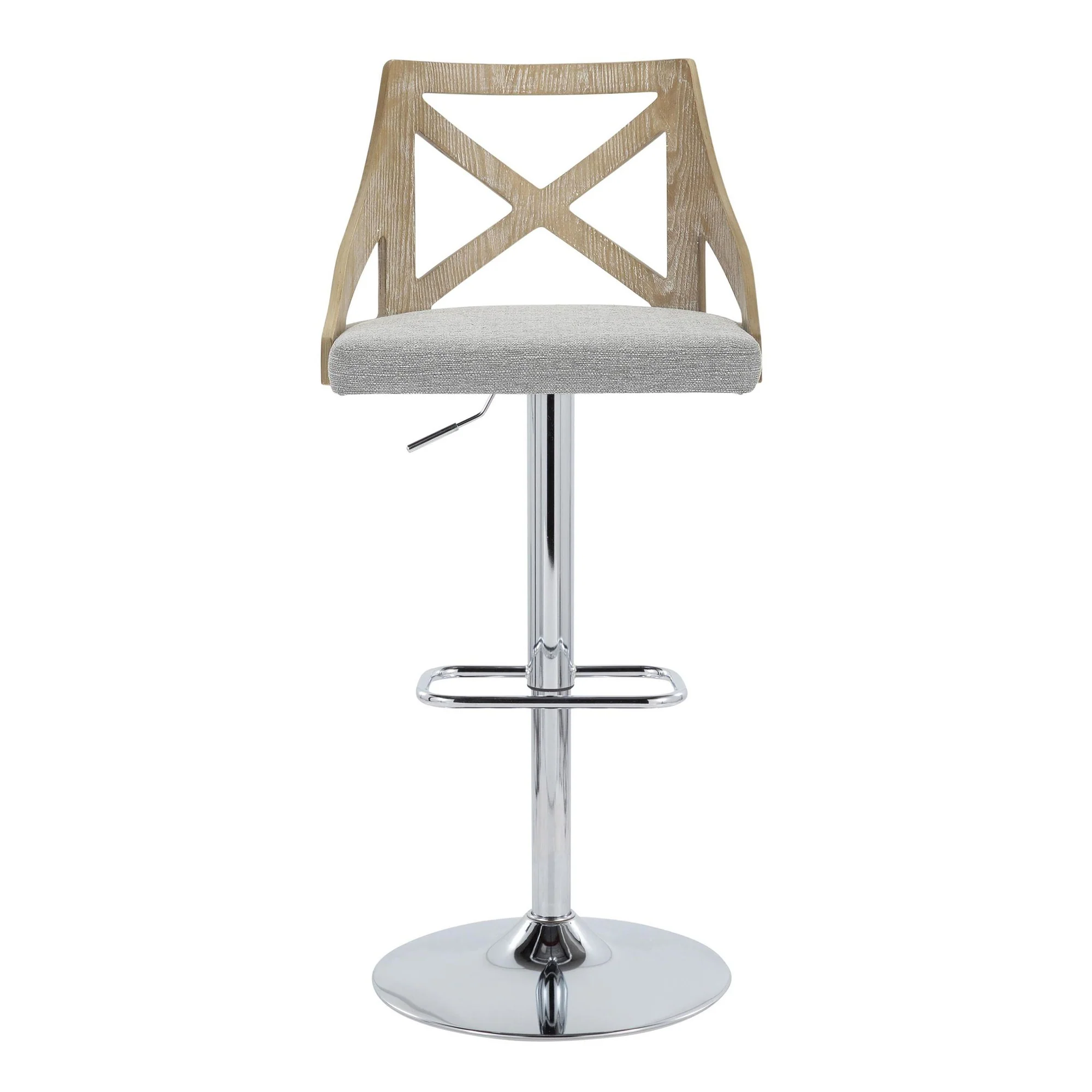 Charlotte Adjustable Barstool - Set of 2 By LumiSource - BS-CHARLOTFB-RR2 CHRLGYCR2 - Image 25