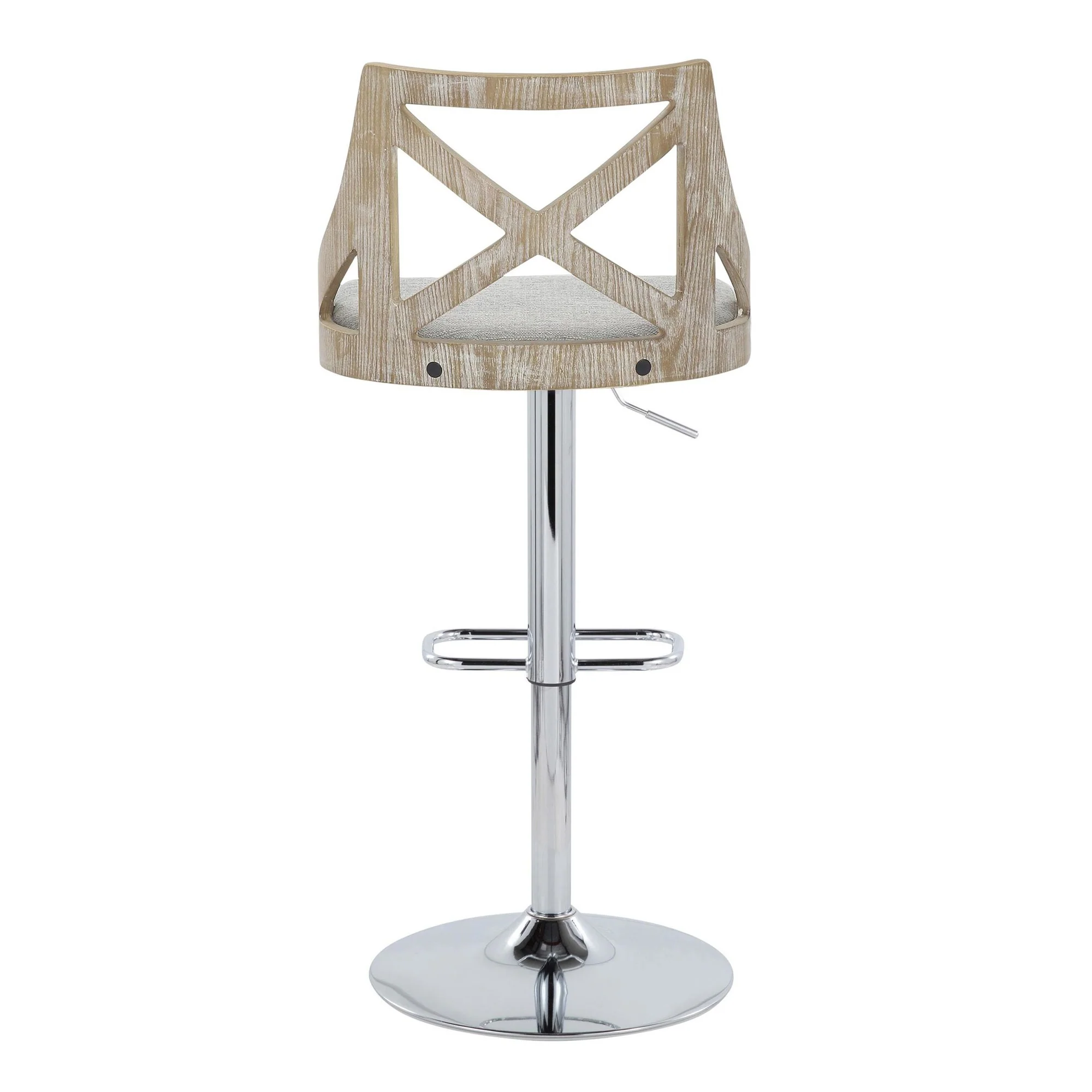 Charlotte Adjustable Barstool - Set of 2 By LumiSource - BS-CHARLOTFB-RR2 CHRLGYCR2 - Image 26