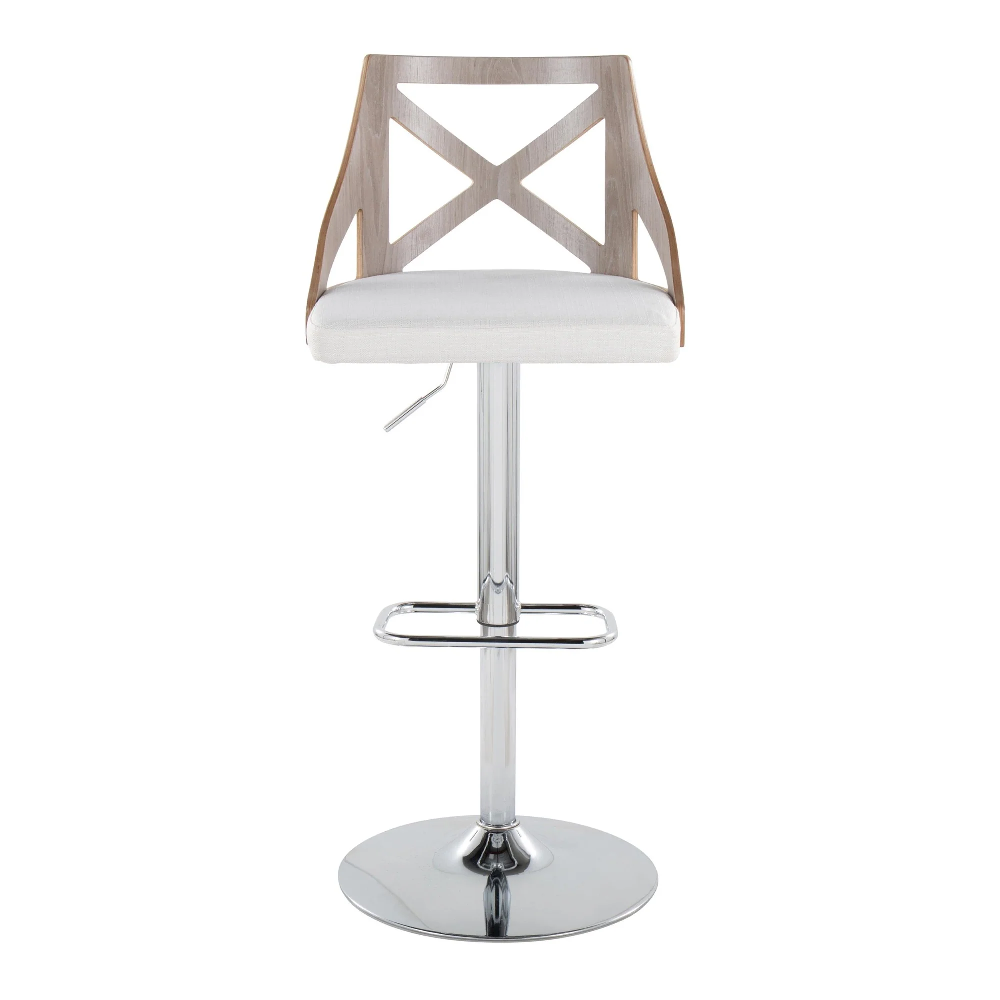 Charlotte Adjustable Barstool - Set of 2 By LumiSource - BS-CHARLOTFB-RR2 CHRLGYCR2 - Image 9