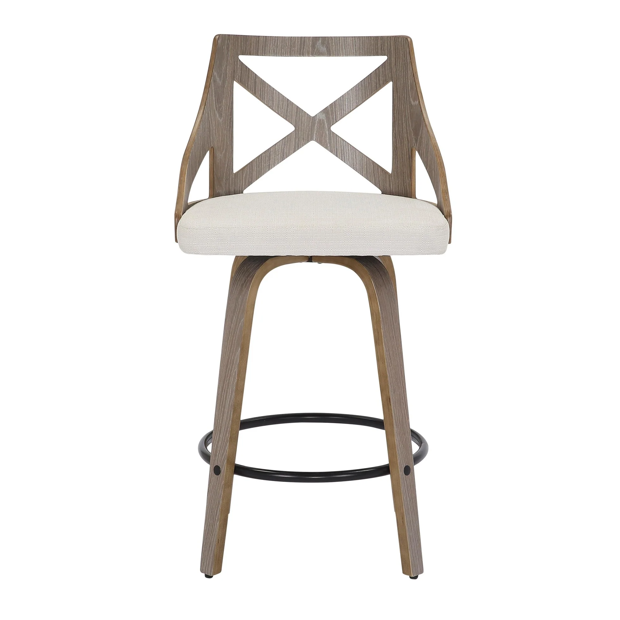 Charlotte Counter Stool - Set of 2 Cream By LumiSource - Image 2