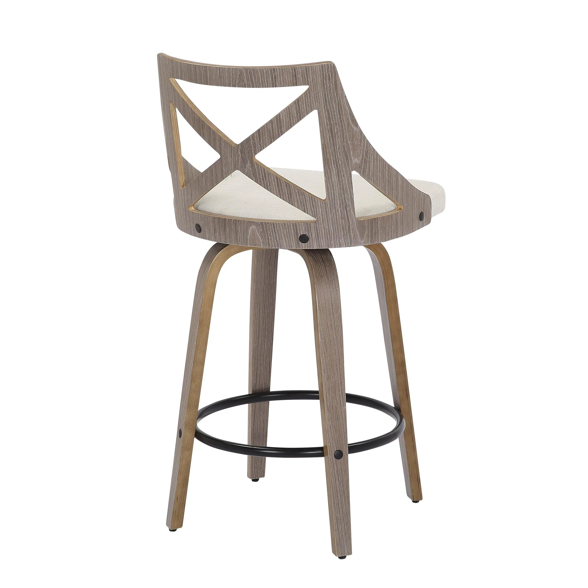 Charlotte Counter Stool - Set of 2 Cream By LumiSource - Image 7