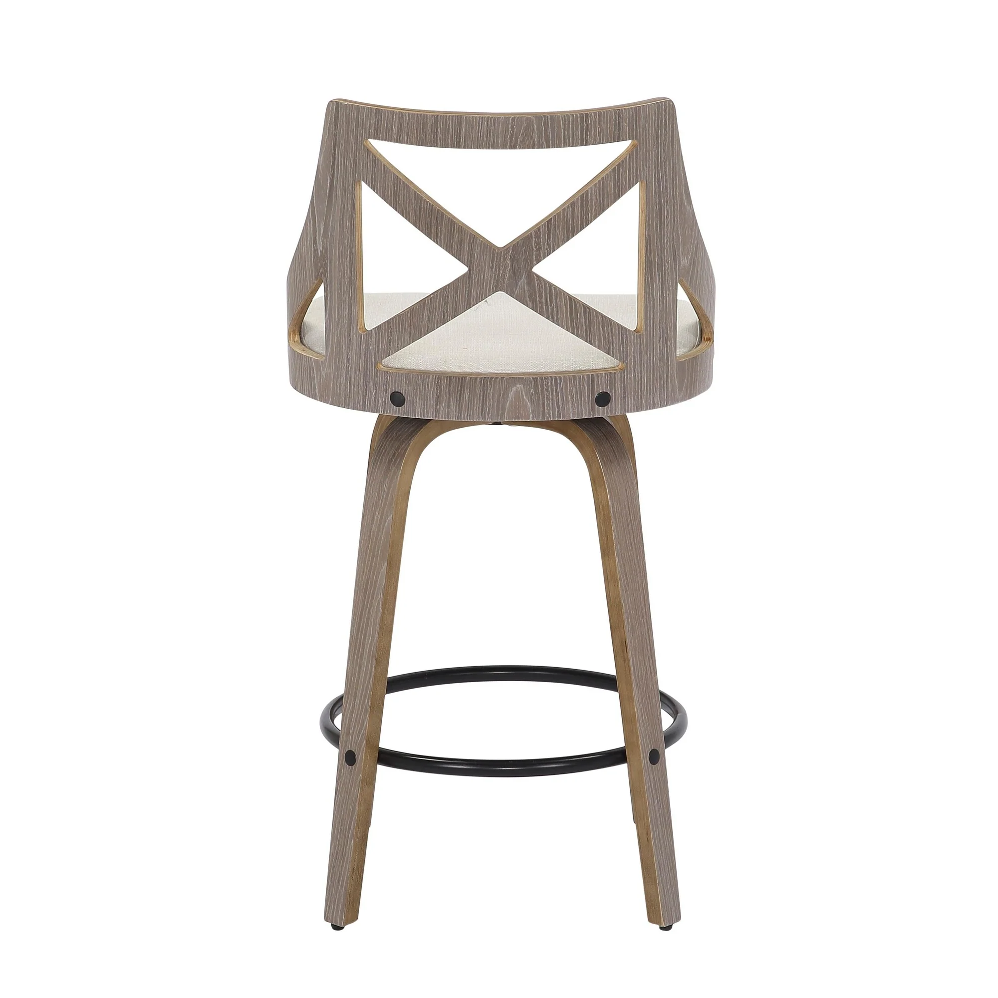 Charlotte Counter Stool - Set of 2 Cream By LumiSource - Image 8