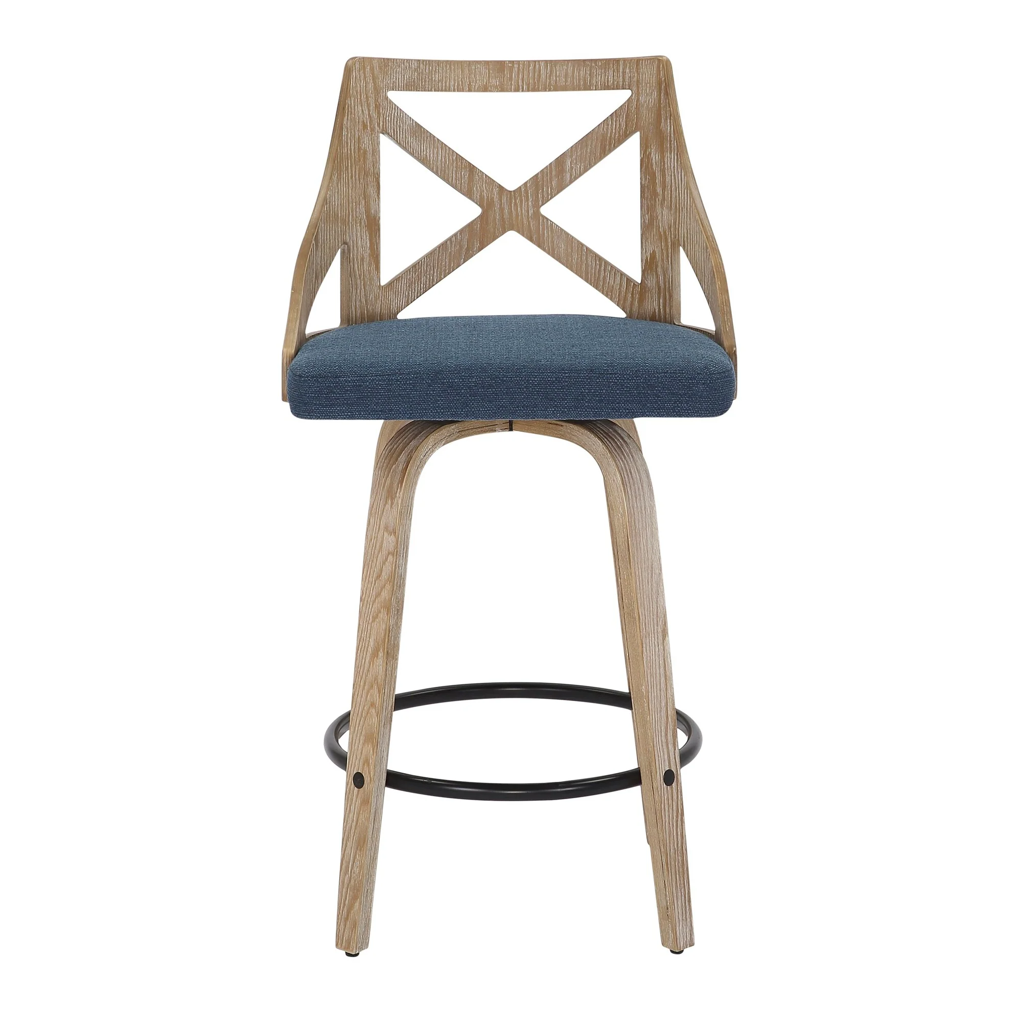 Charlotte Counter Stool - Set of 2 Blue By LumiSource - Image 2