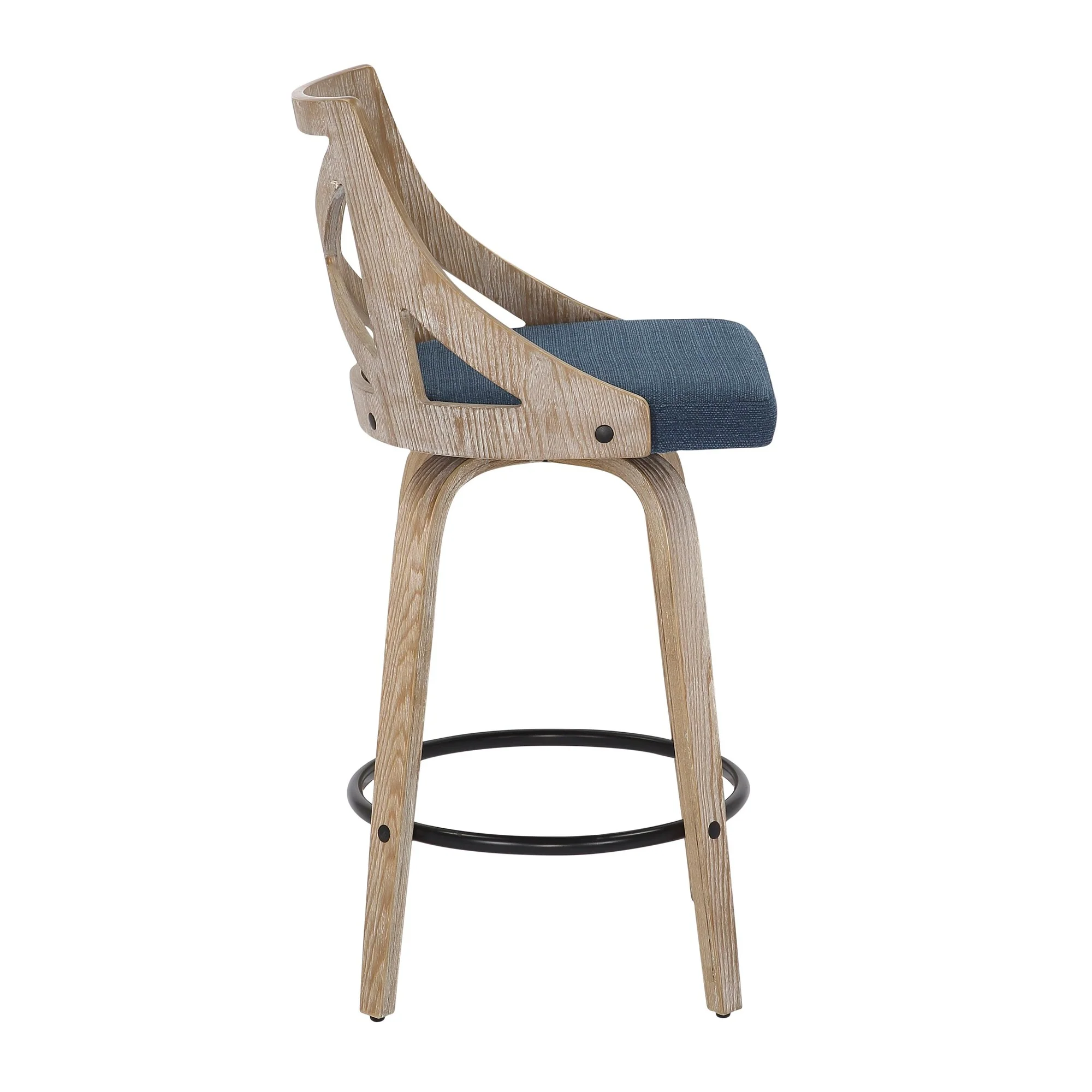 Charlotte Counter Stool - Set of 2 Blue By LumiSource - Image 6