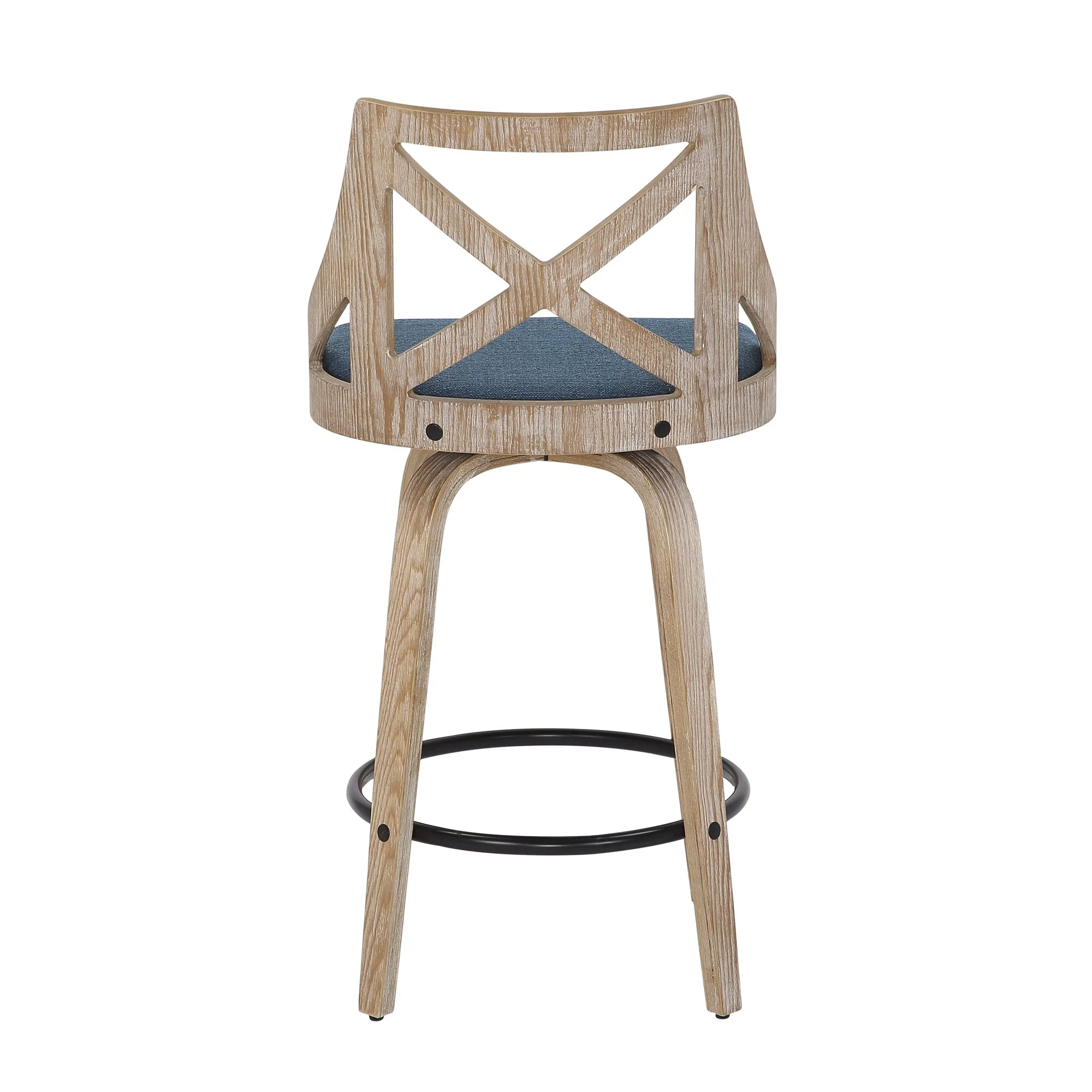 Charlotte Counter Stool - Set of 2 Blue By LumiSource - Image 8