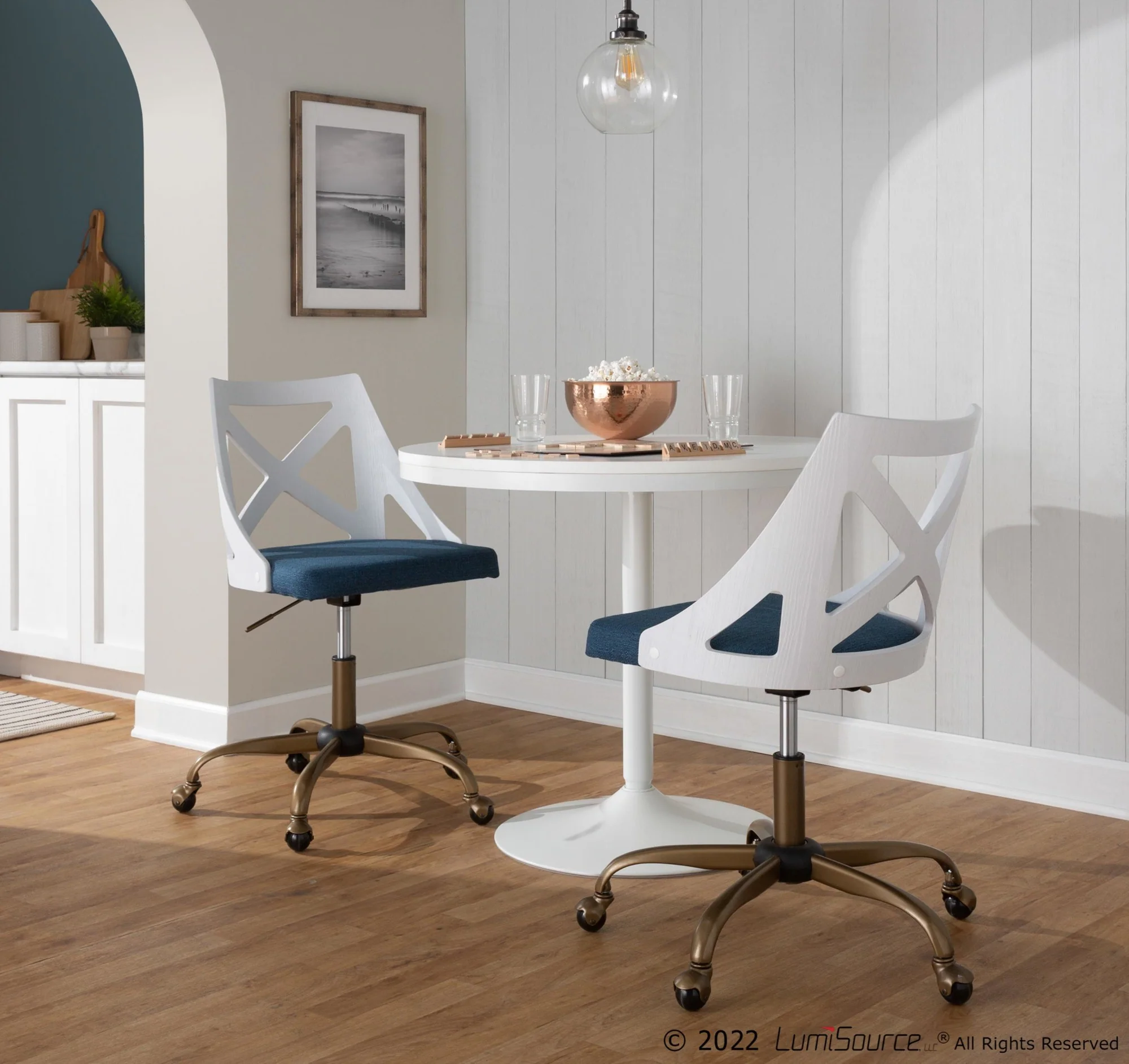 Charlotte Task Chair White By LumiSource - Image 5