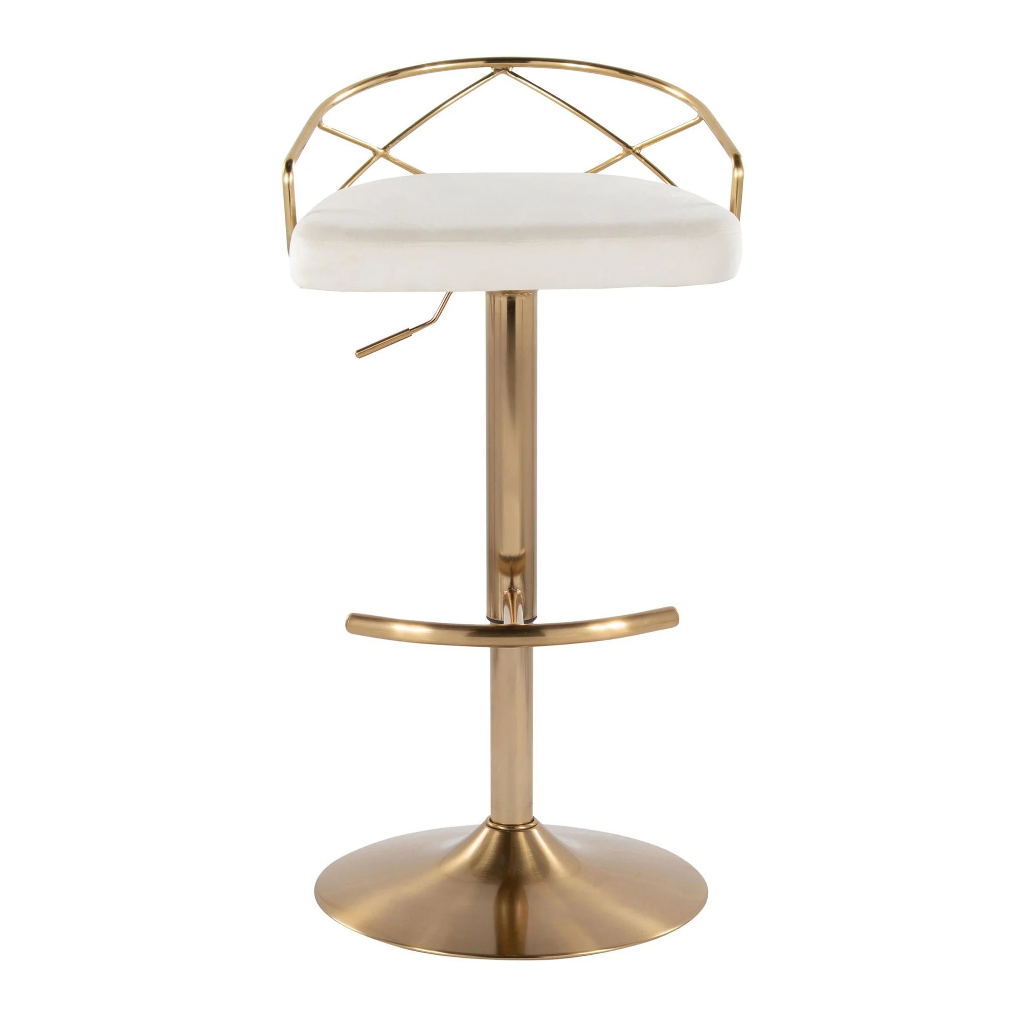 Charlotte Glam Adjustable Barstool - Set of 2 By LumiSource - BS-CHARLOTGLAMV-RNT2 AUBK2 - Image 13