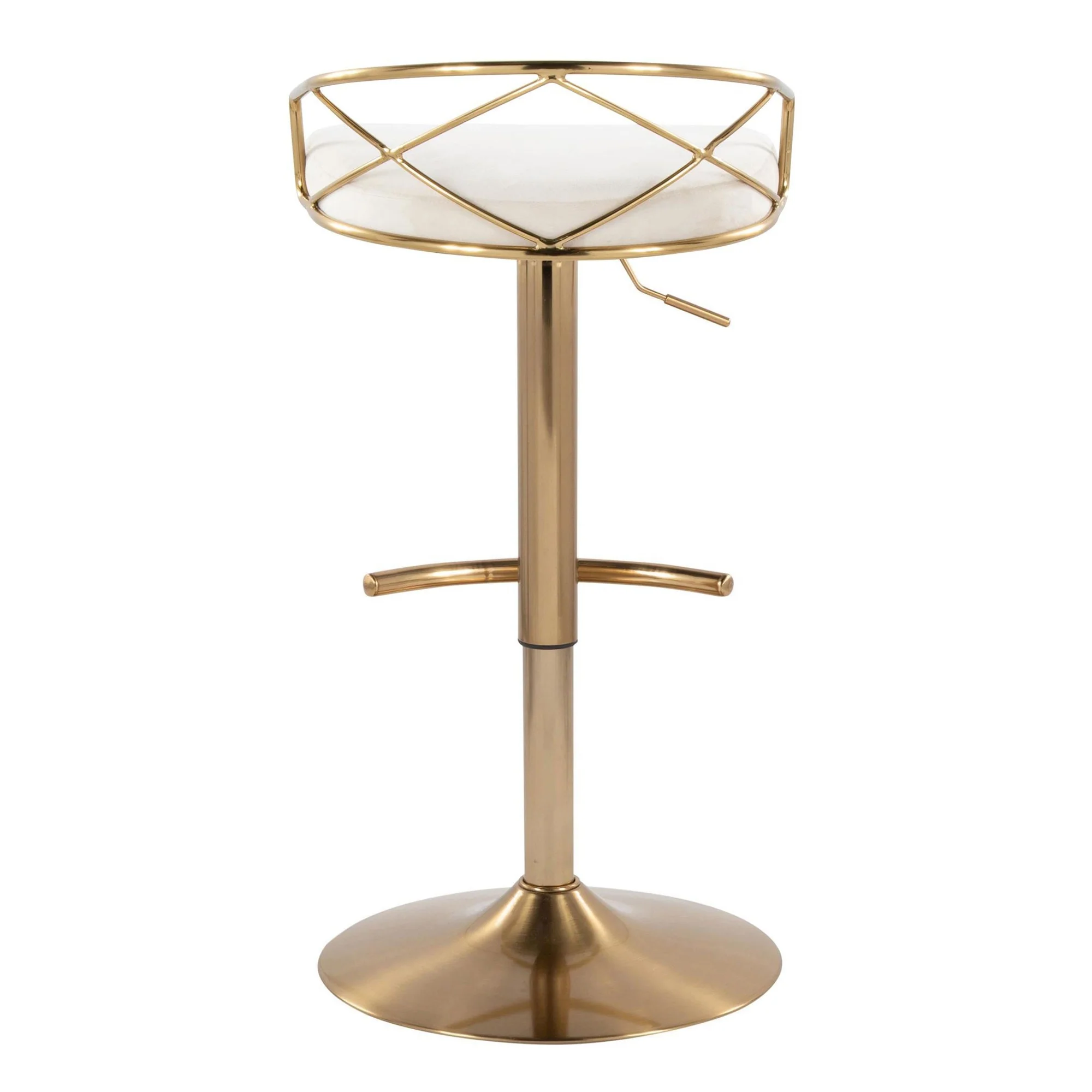 Charlotte Glam Adjustable Barstool - Set of 2 By LumiSource - BS-CHARLOTGLAMV-RNT2 AUBK2 - Image 15