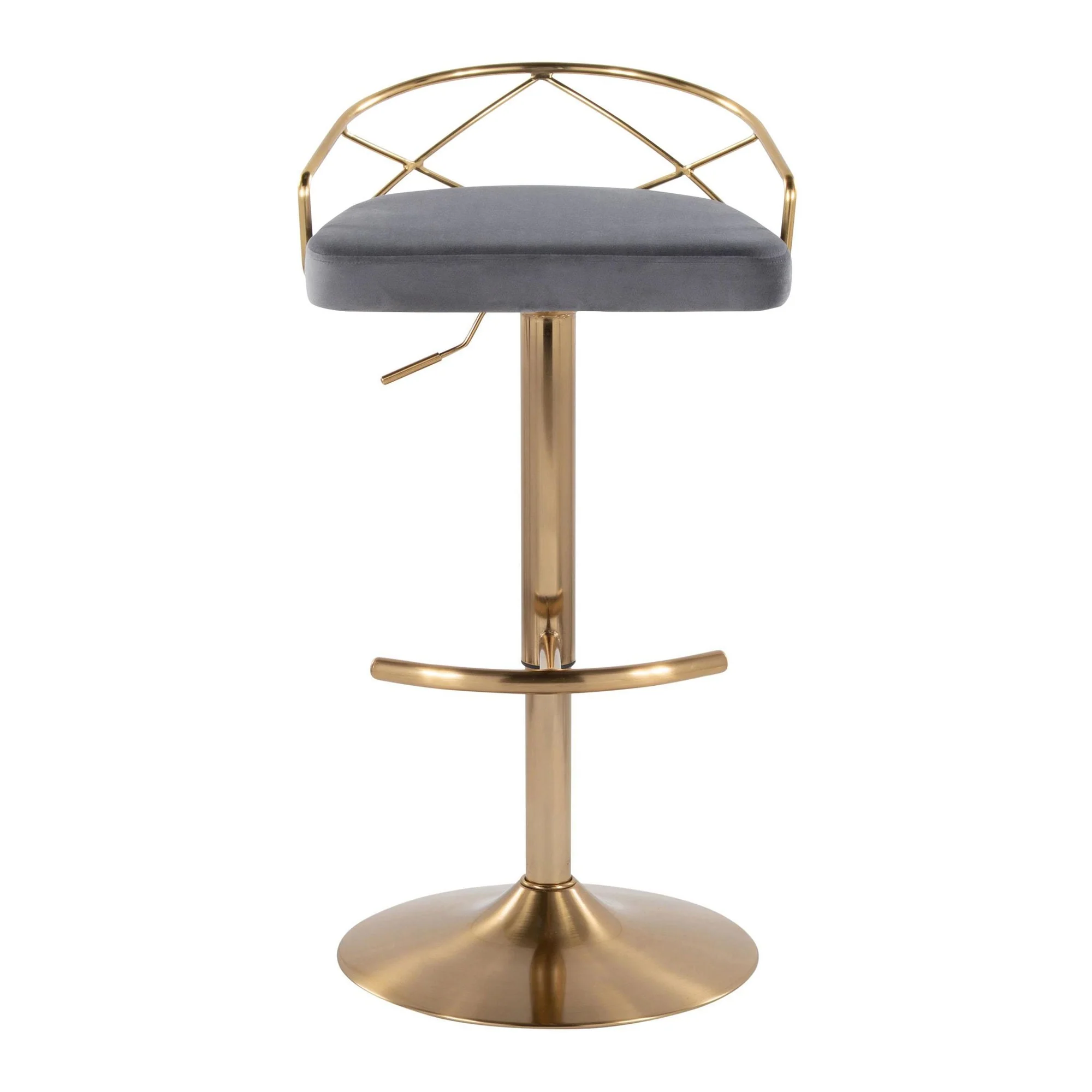 Charlotte Glam Adjustable Barstool - Set of 2 By LumiSource - BS-CHARLOTGLAMV-RNT2 AUBK2 - Image 23
