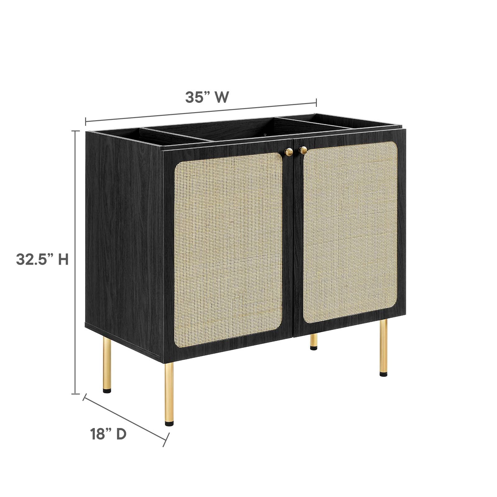 Chaucer 36" Bathroom Vanity Cabinet (Sink Basin Not Included) By Modway - EEI-6603 - Image 9