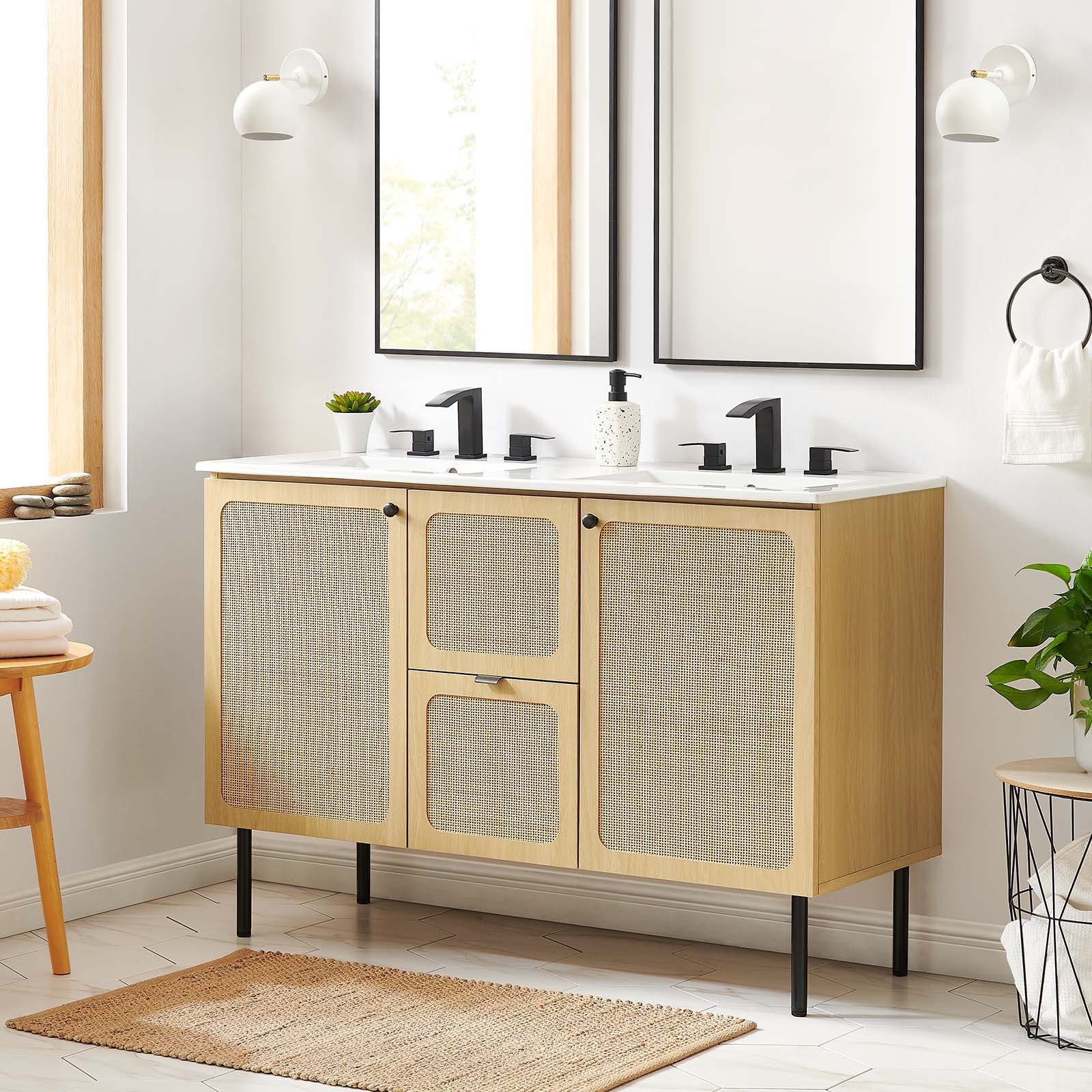 Chaucer 48" Double Sink Bathroom Vanity By Modway - EEI-6701 - Image 31