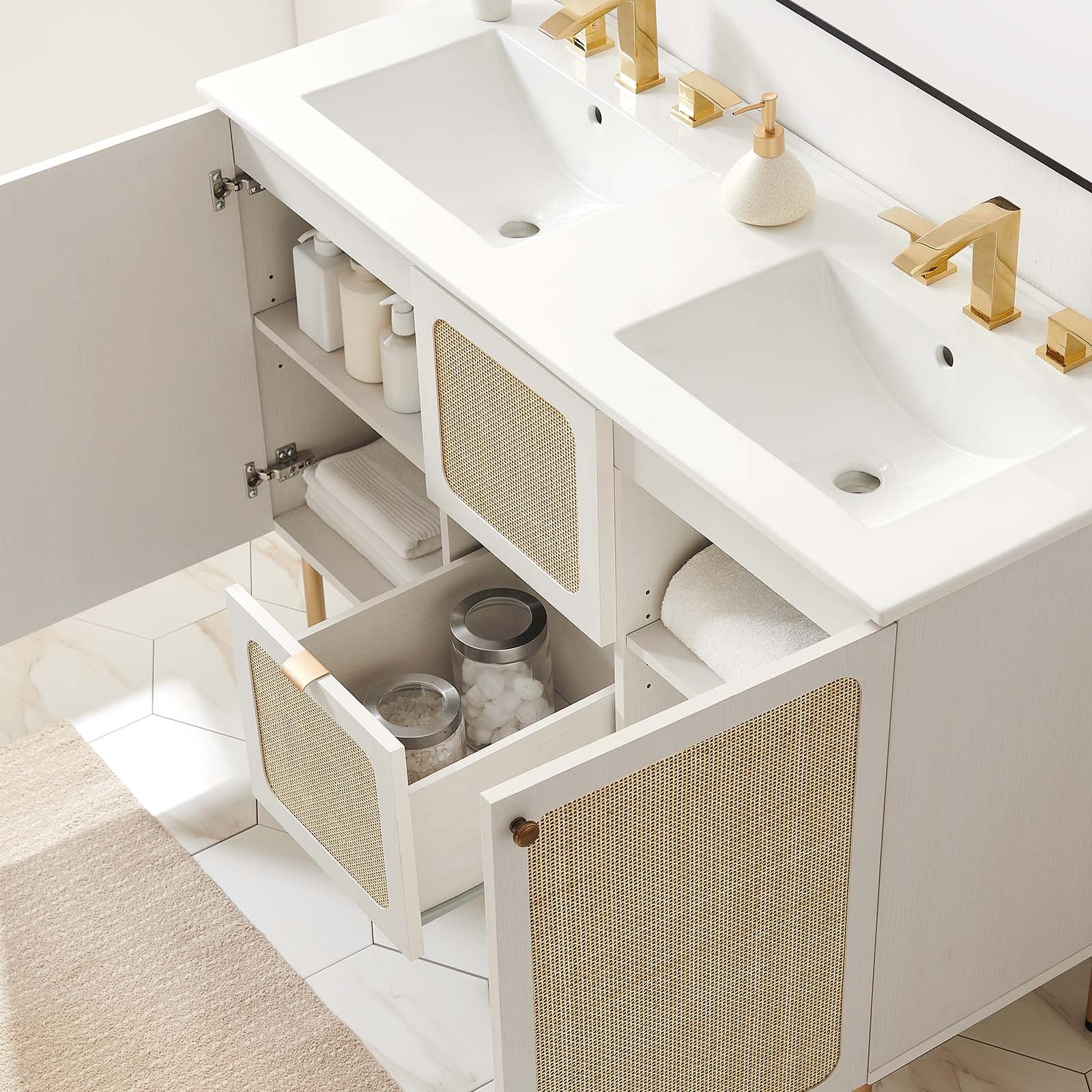 Chaucer 48" Double Sink Bathroom Vanity By Modway - EEI-6701 - Image 46