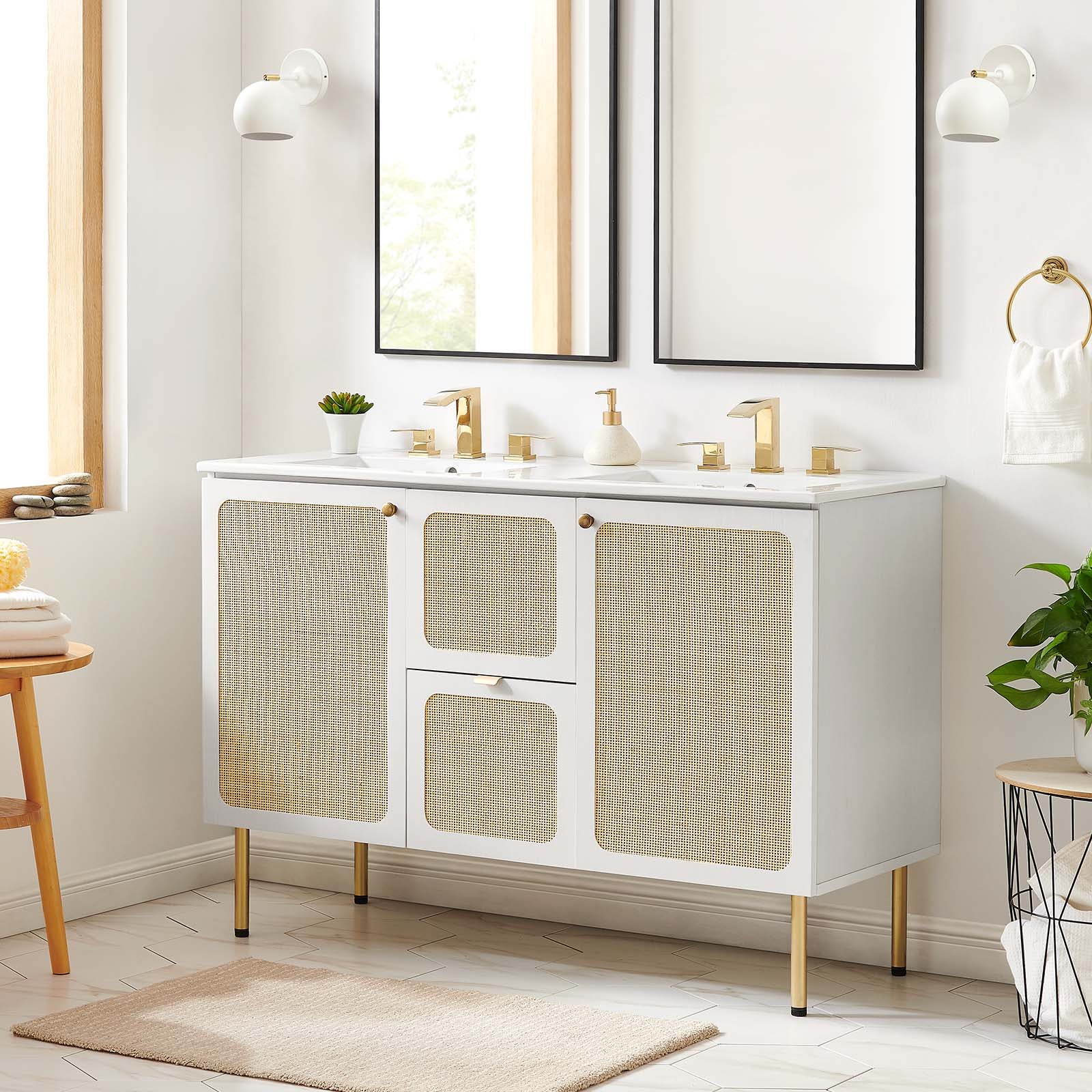 Chaucer 48" Double Sink Bathroom Vanity By Modway - EEI-6701 - Image 47