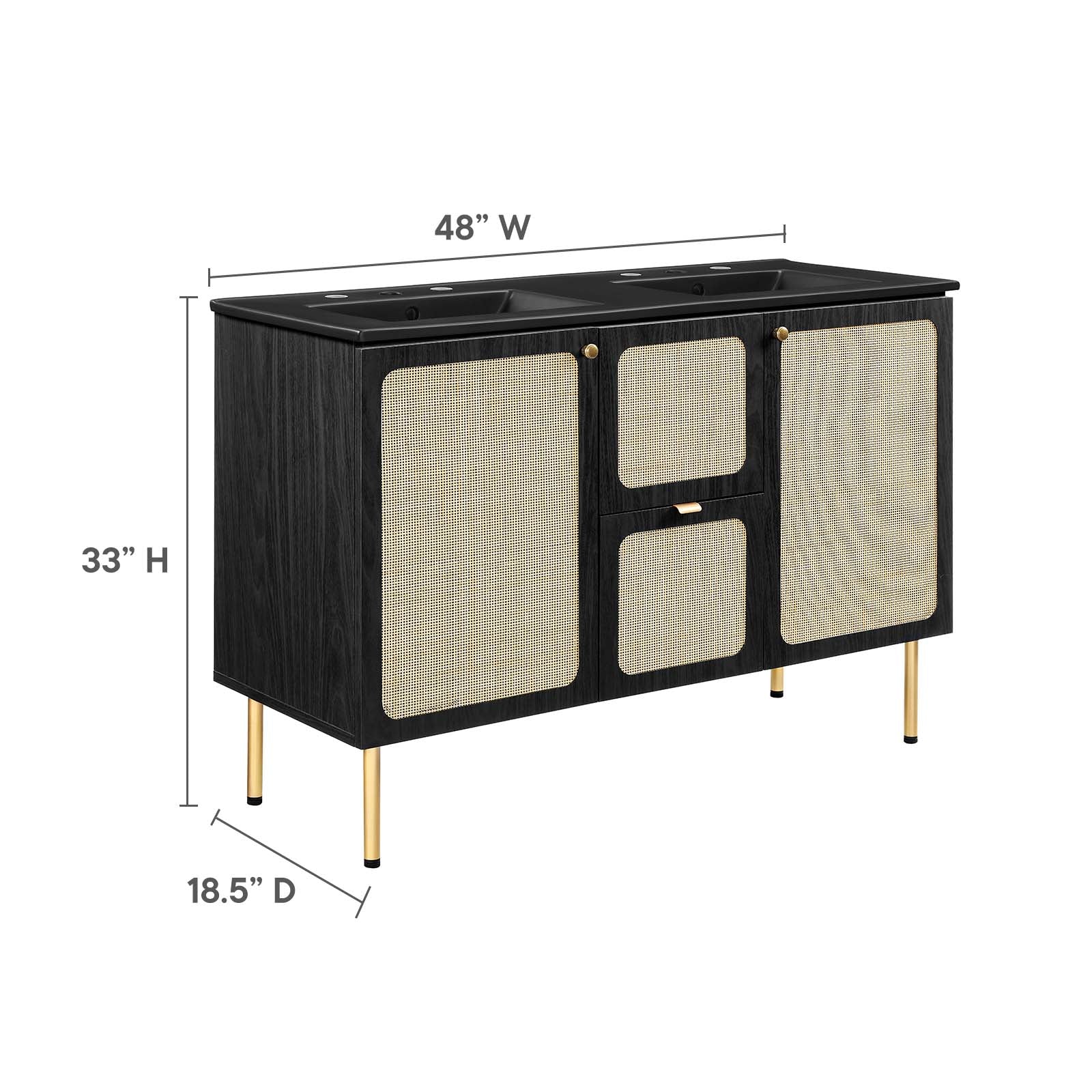 Chaucer 48" Double Sink Bathroom Vanity By Modway - EEI-6702 - Image 13