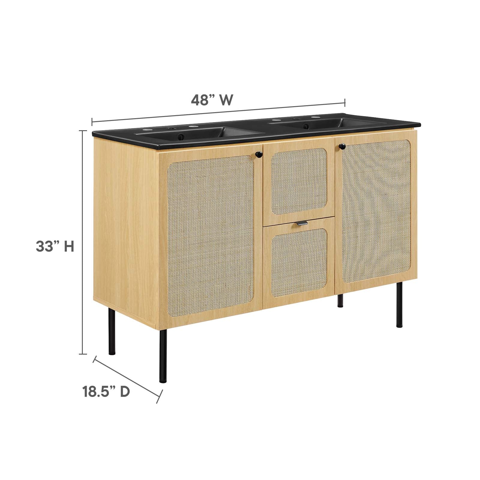 Chaucer 48" Double Sink Bathroom Vanity By Modway - EEI-6702 - Image 28