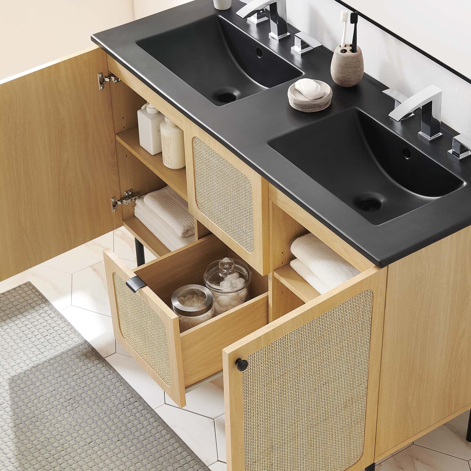 Chaucer 48" Double Sink Bathroom Vanity By Modway - EEI-6702 - Image 30