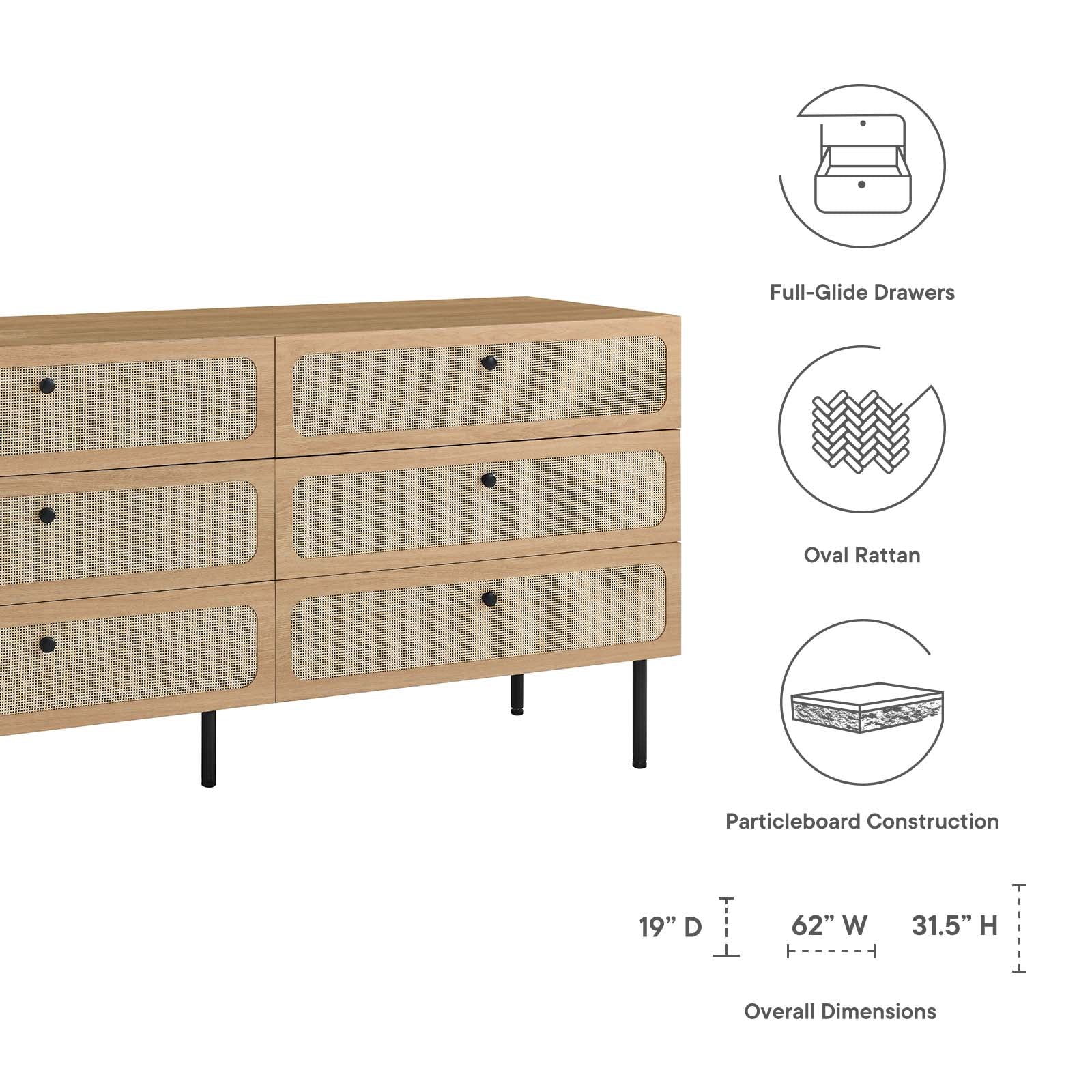 Chaucer 6-Drawer Dresser By Modway - MOD-7067 - Image 14