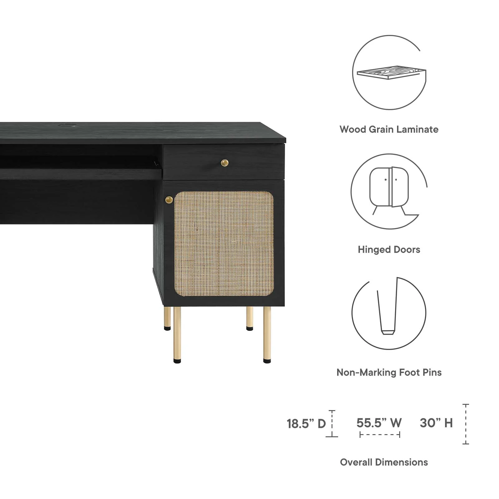 Chaucer Office Desk By Modway - EEI-6199 - Image 7