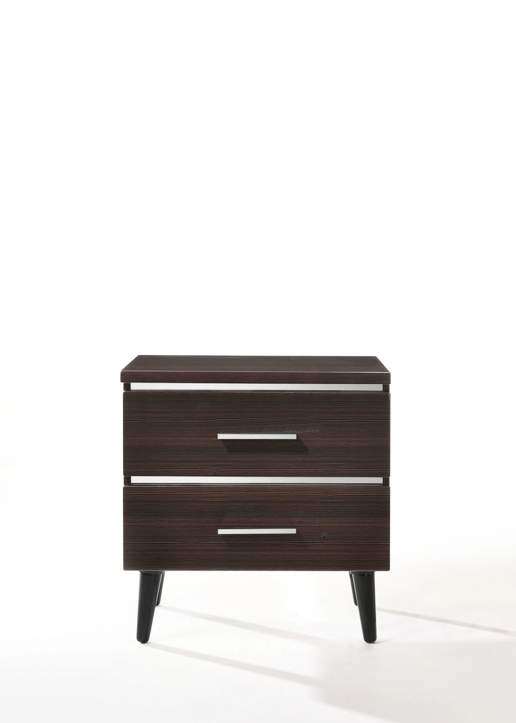 Cherry High Gloss Wood Veneer Paper Nightstand By Homeroots - Image 2