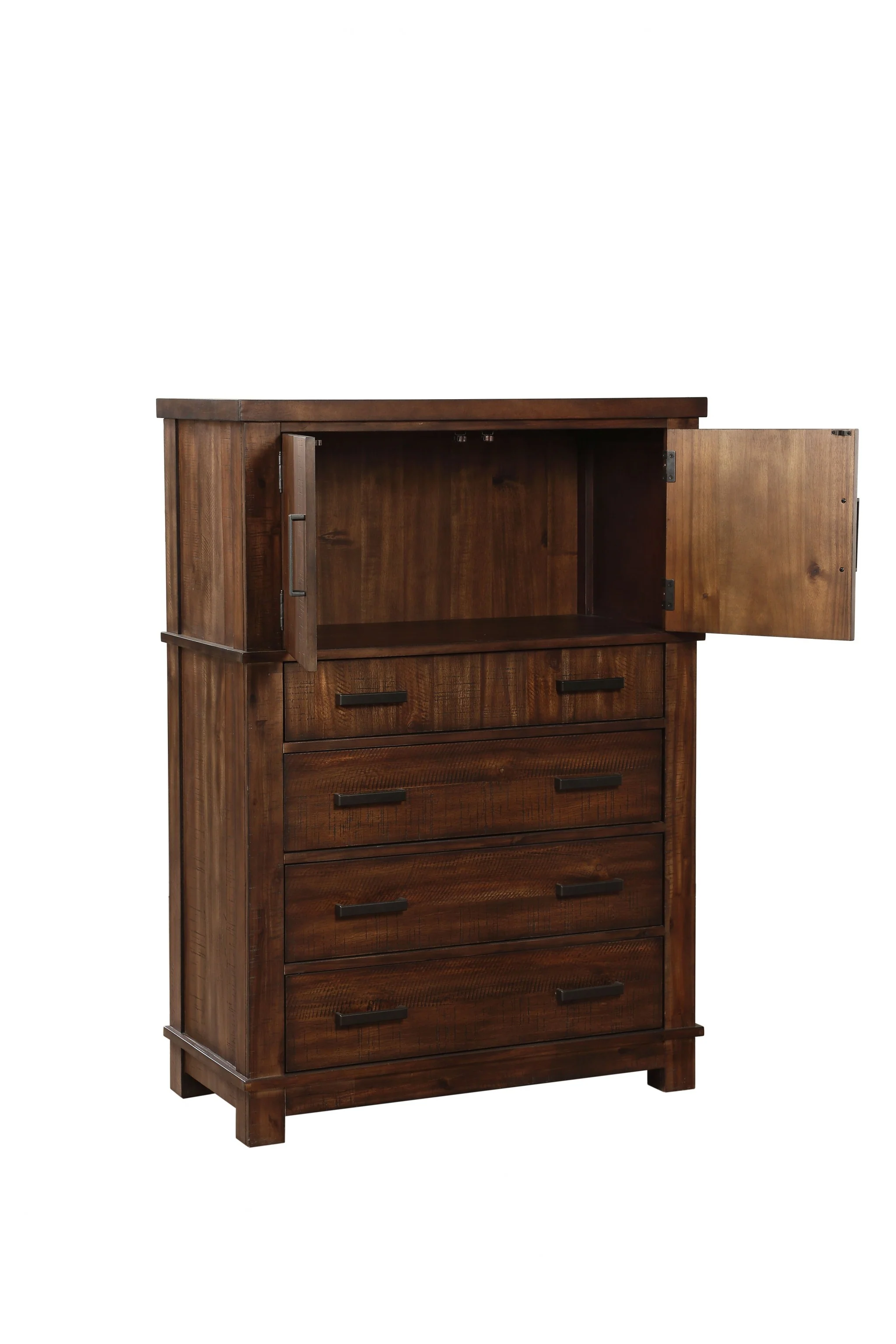 Cherry Oak Wood Chest By Homeroots - 347158 - Image 2