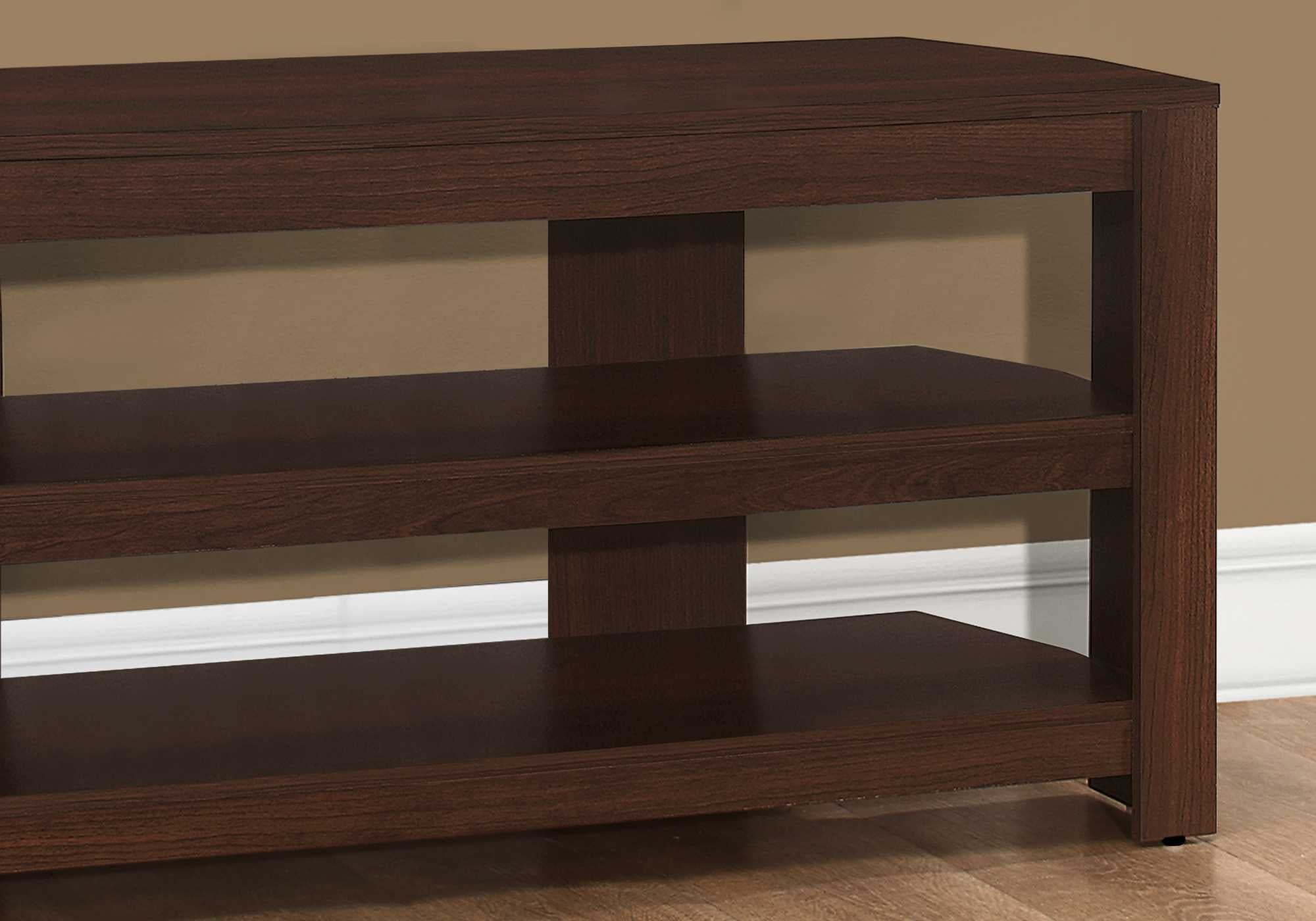 Cherry Particle Board Laminate TV Stand By Homeroots - Image 2