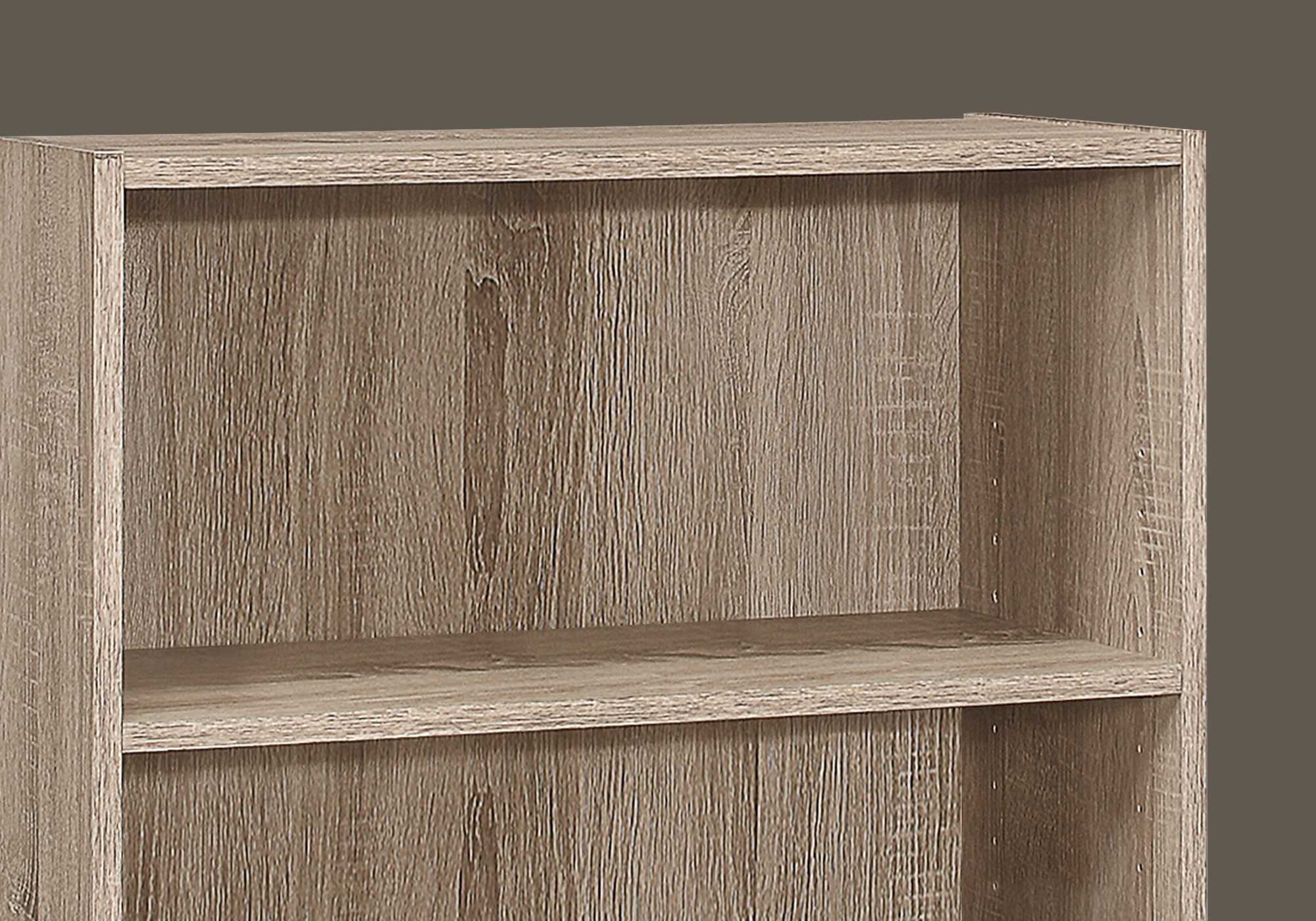 Cherry Shelves Bookcase By Homeroots - Image 11
