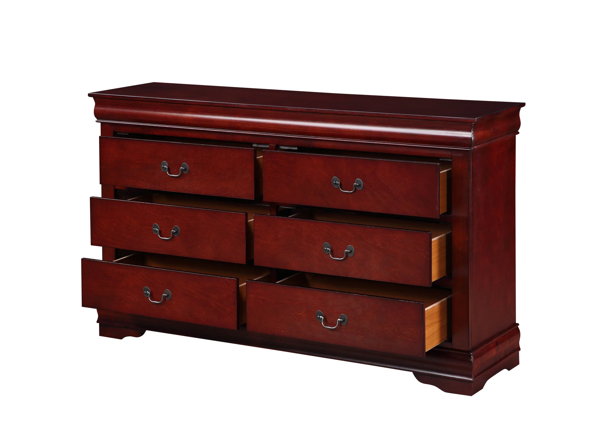 Cherry Wood Dresser By Homeroots - 374204 - Image 3