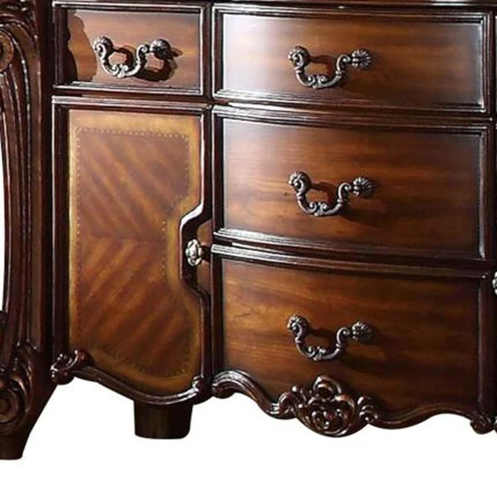 Cherry Wood Dresser By Homeroots - 374249 - Image 3