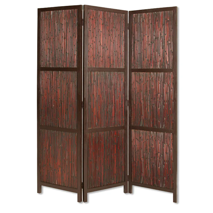 Cherry Wood Screen By Homeroots - Image 2